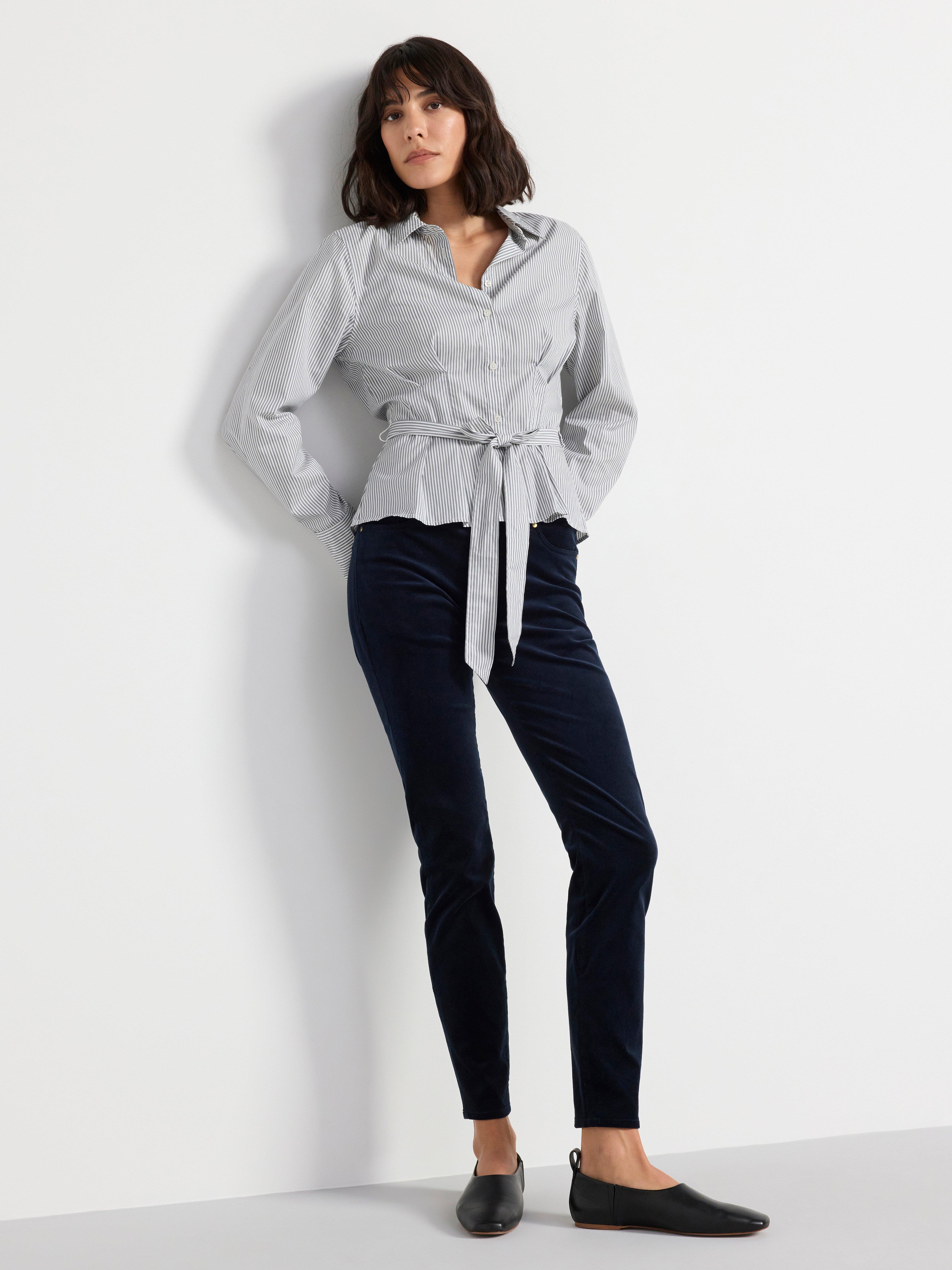 TOVA trousers in corduroy Dark Navy
