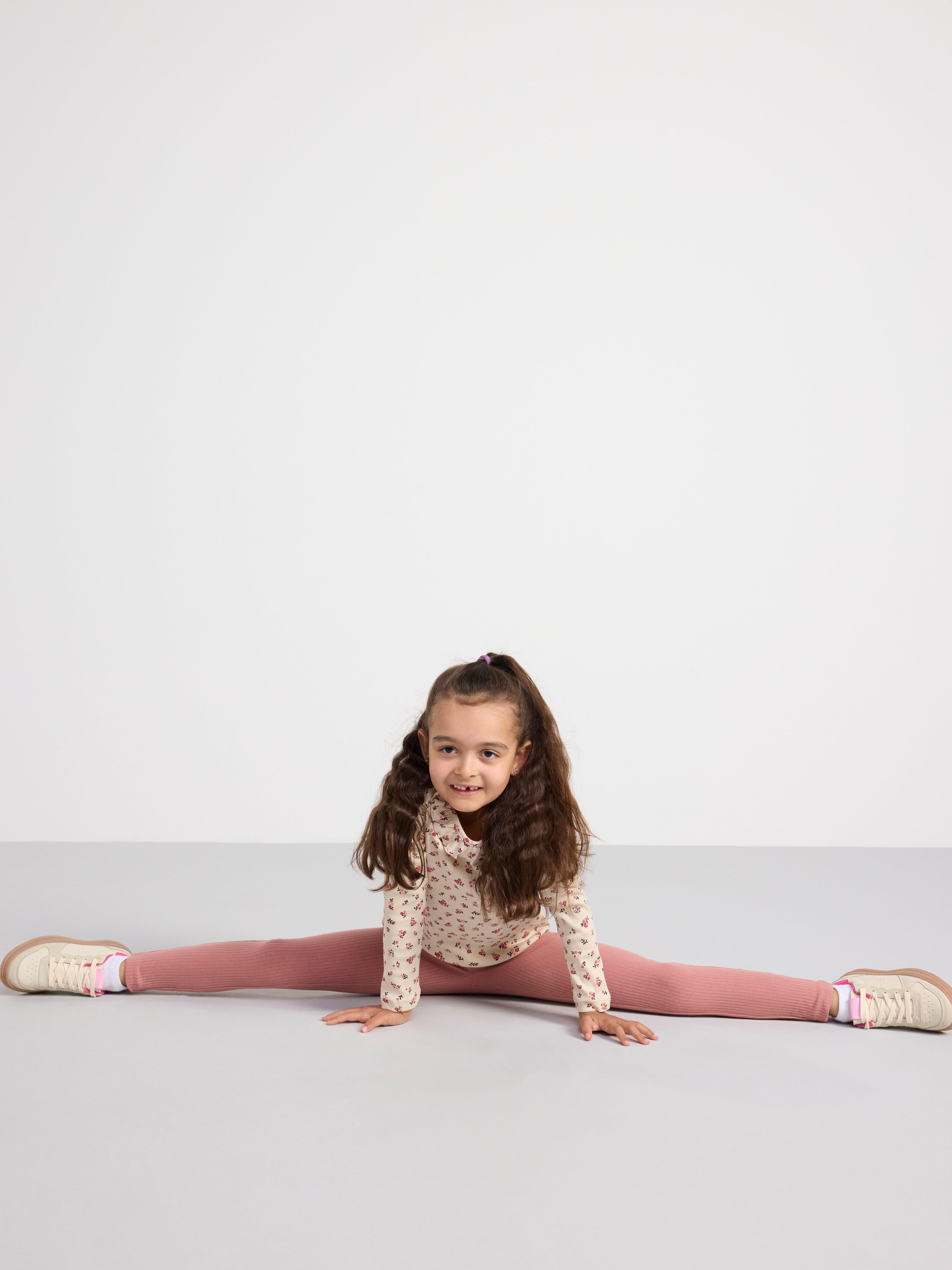 Leggings ribbed Dusty Pink