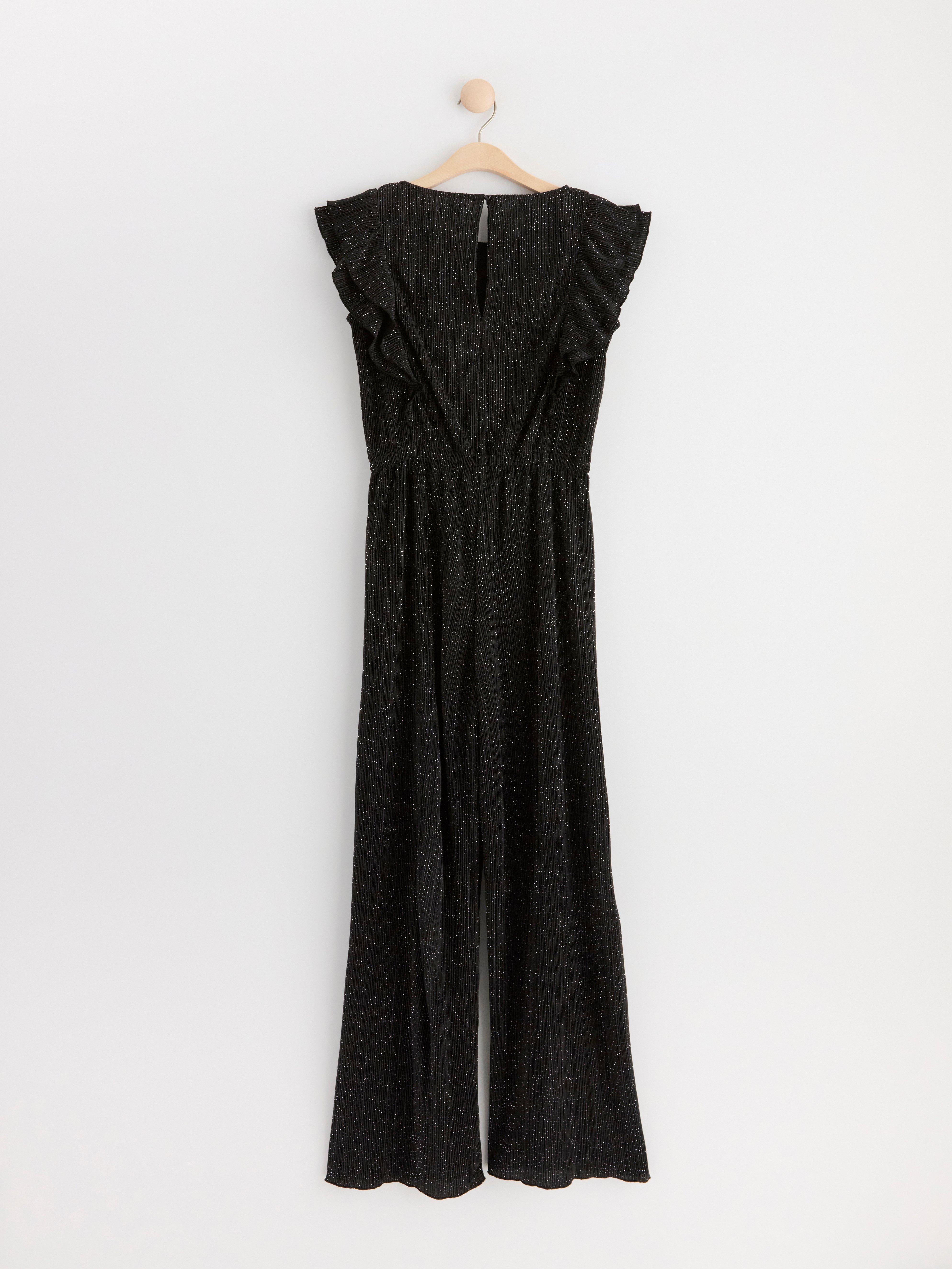Jumpsuit with flounces Black