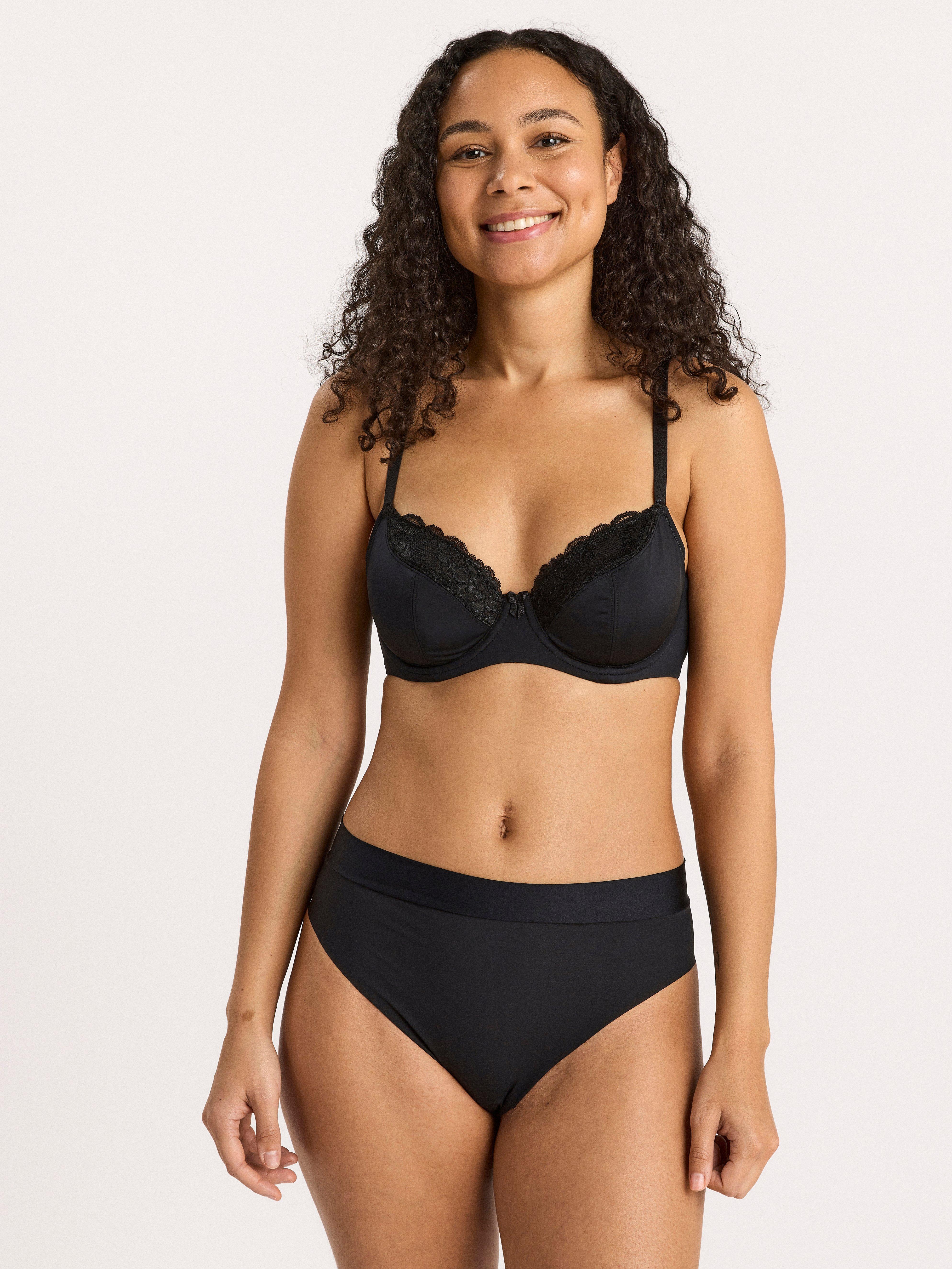 Aster Unpadded Bra Black