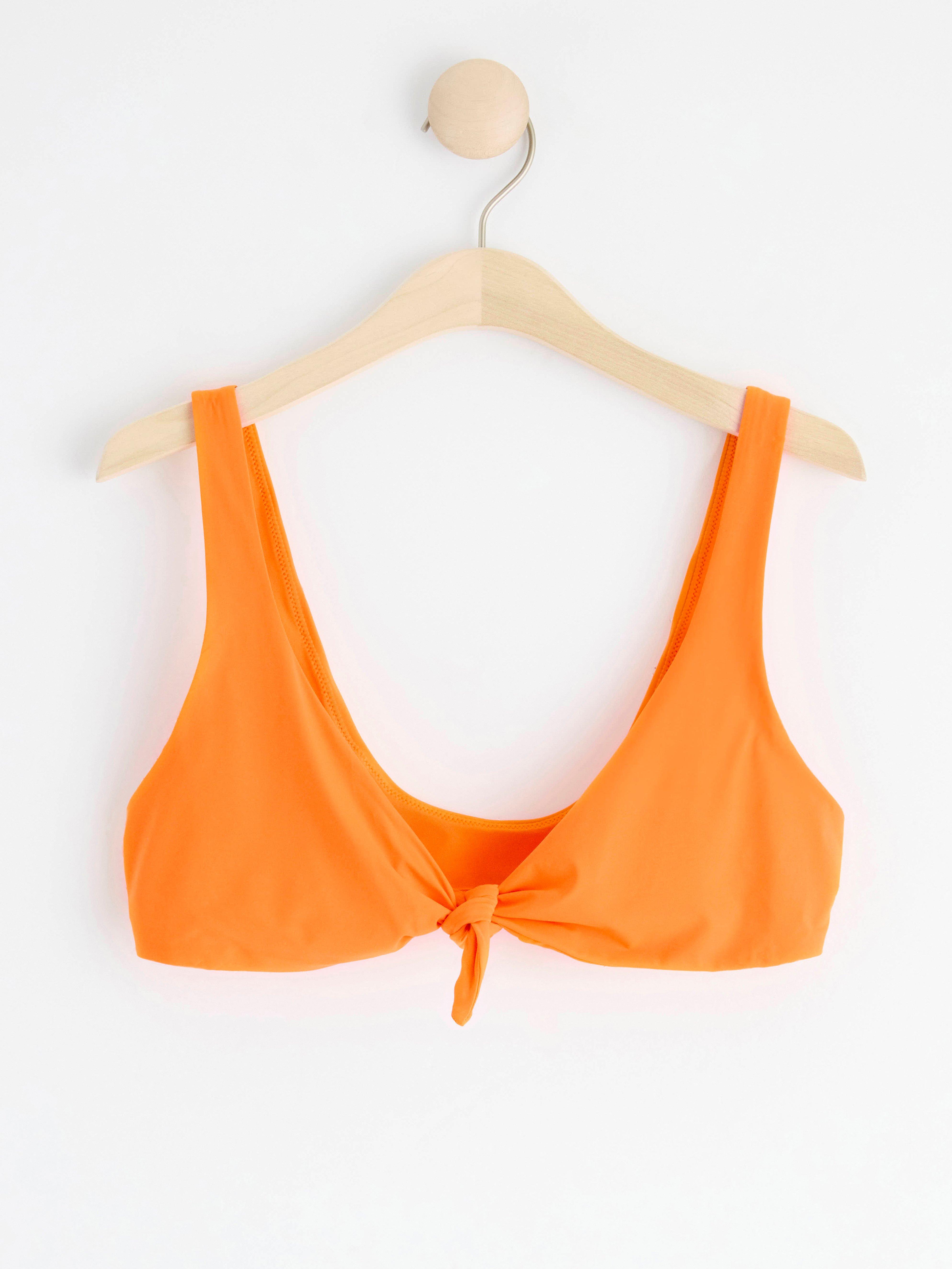 Unpadded bikini top Orange