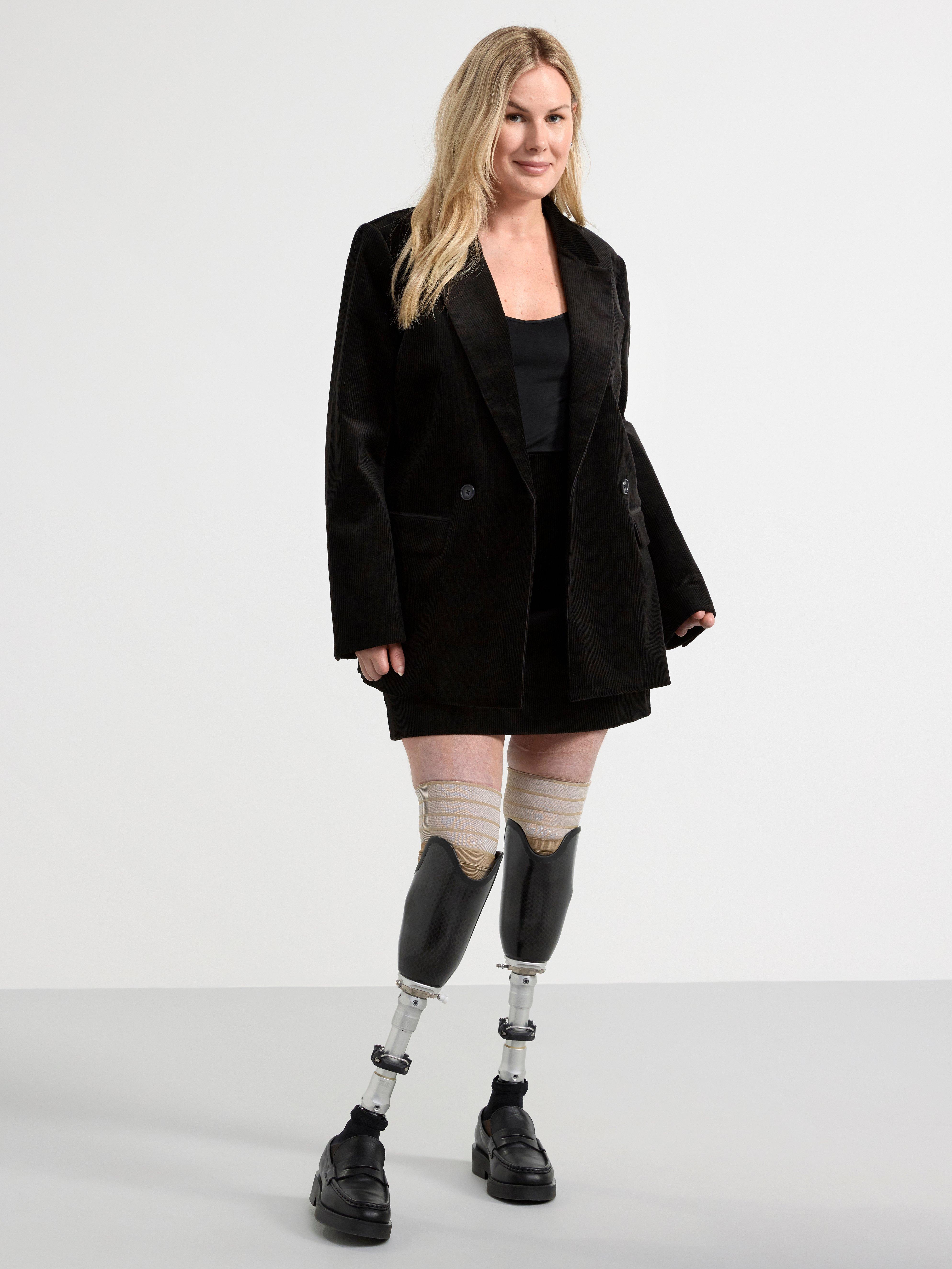 Mini skirt in corduroy Black