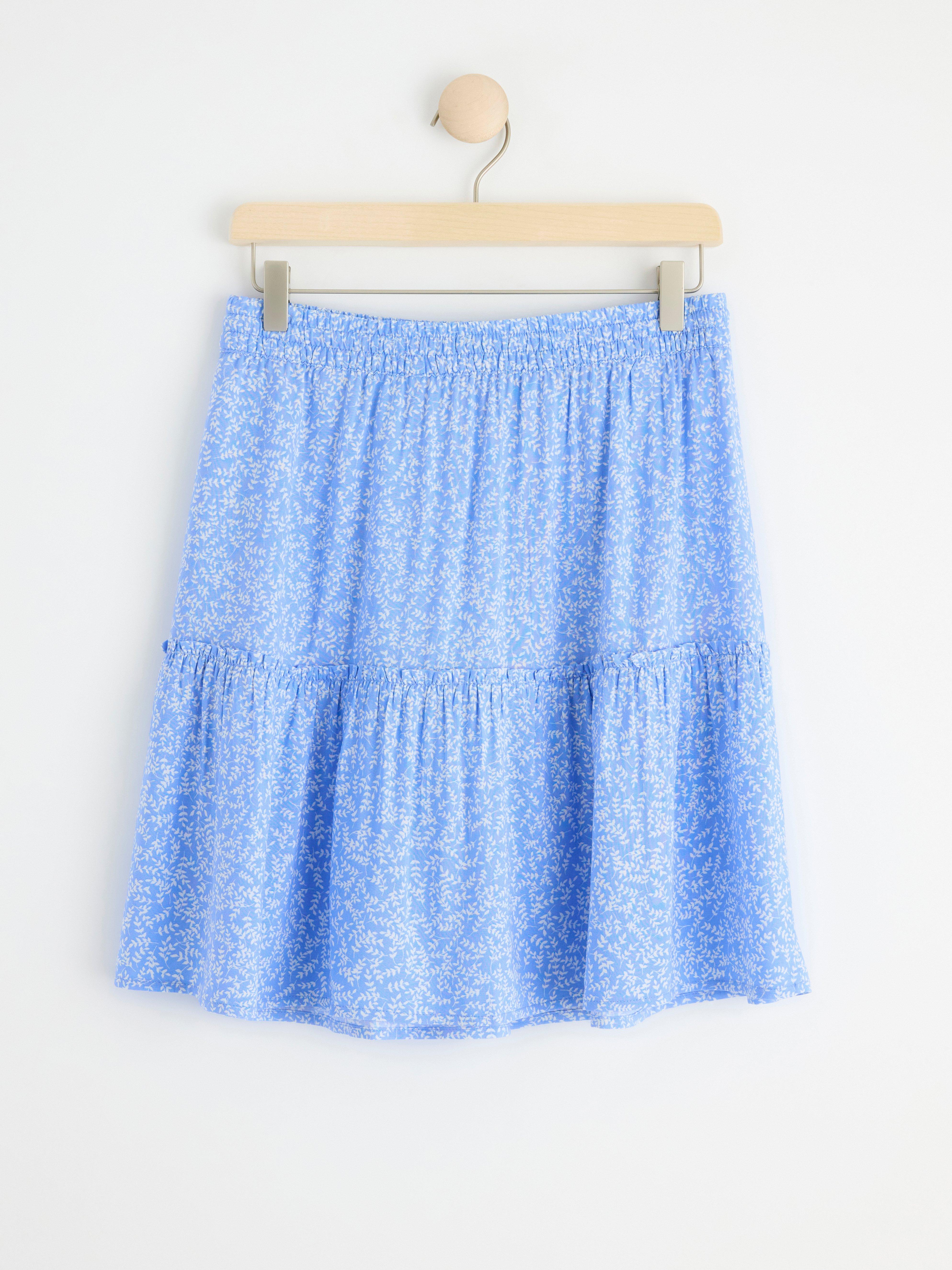 Patterned skirt Light Blue