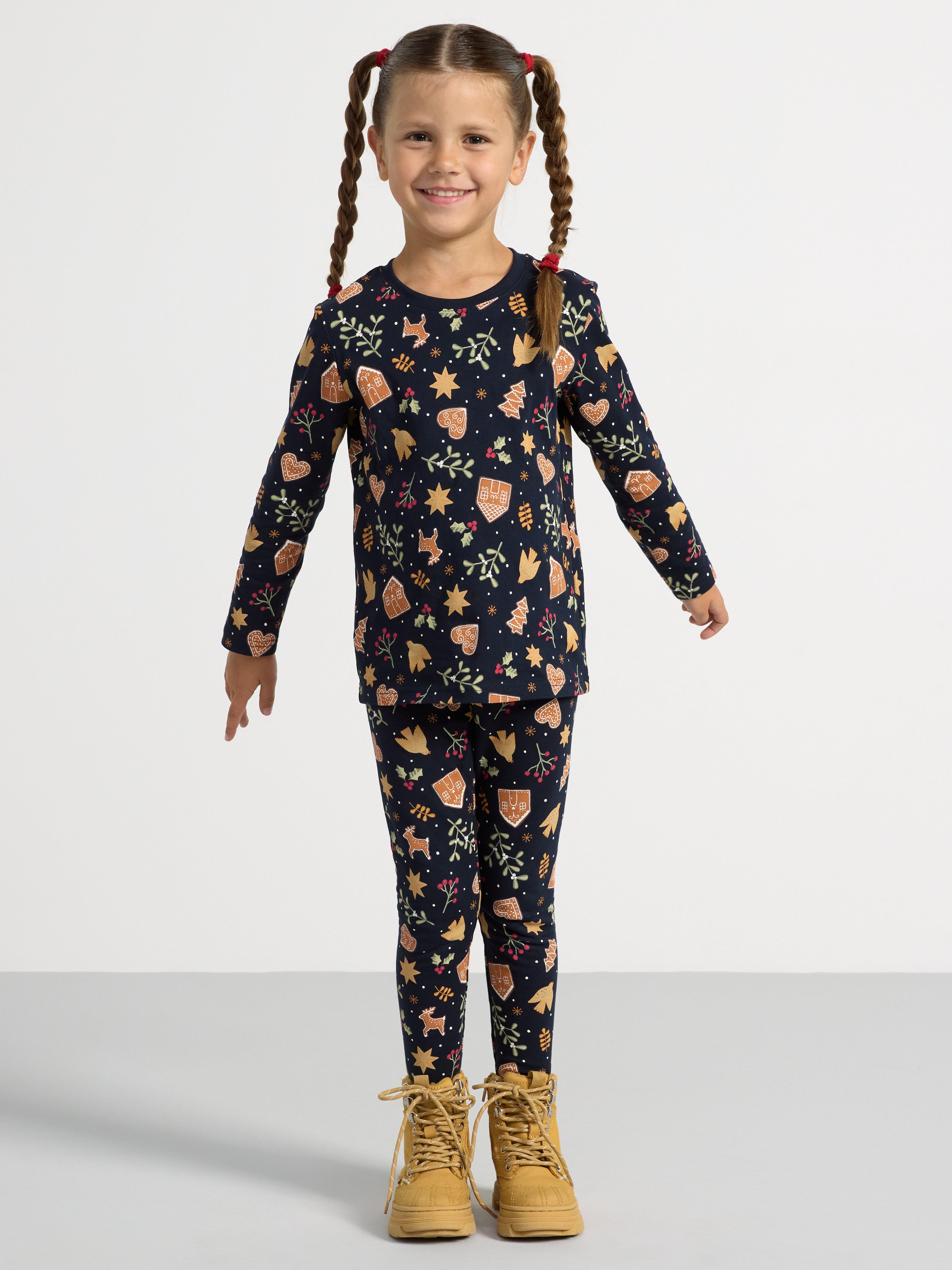 Leggings with gingerbread Dark Navy