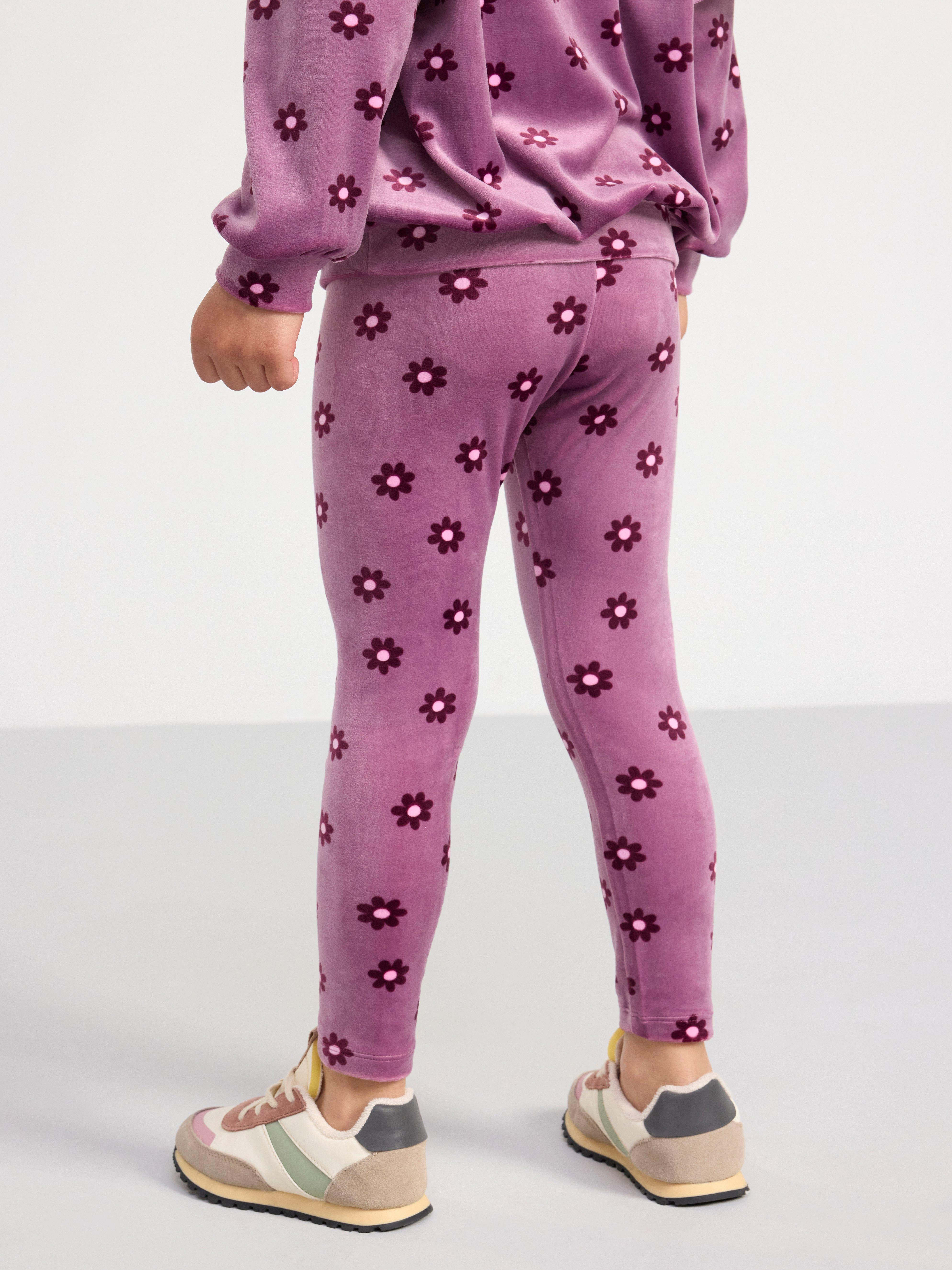 Velour leggings Light Dusty Lilac