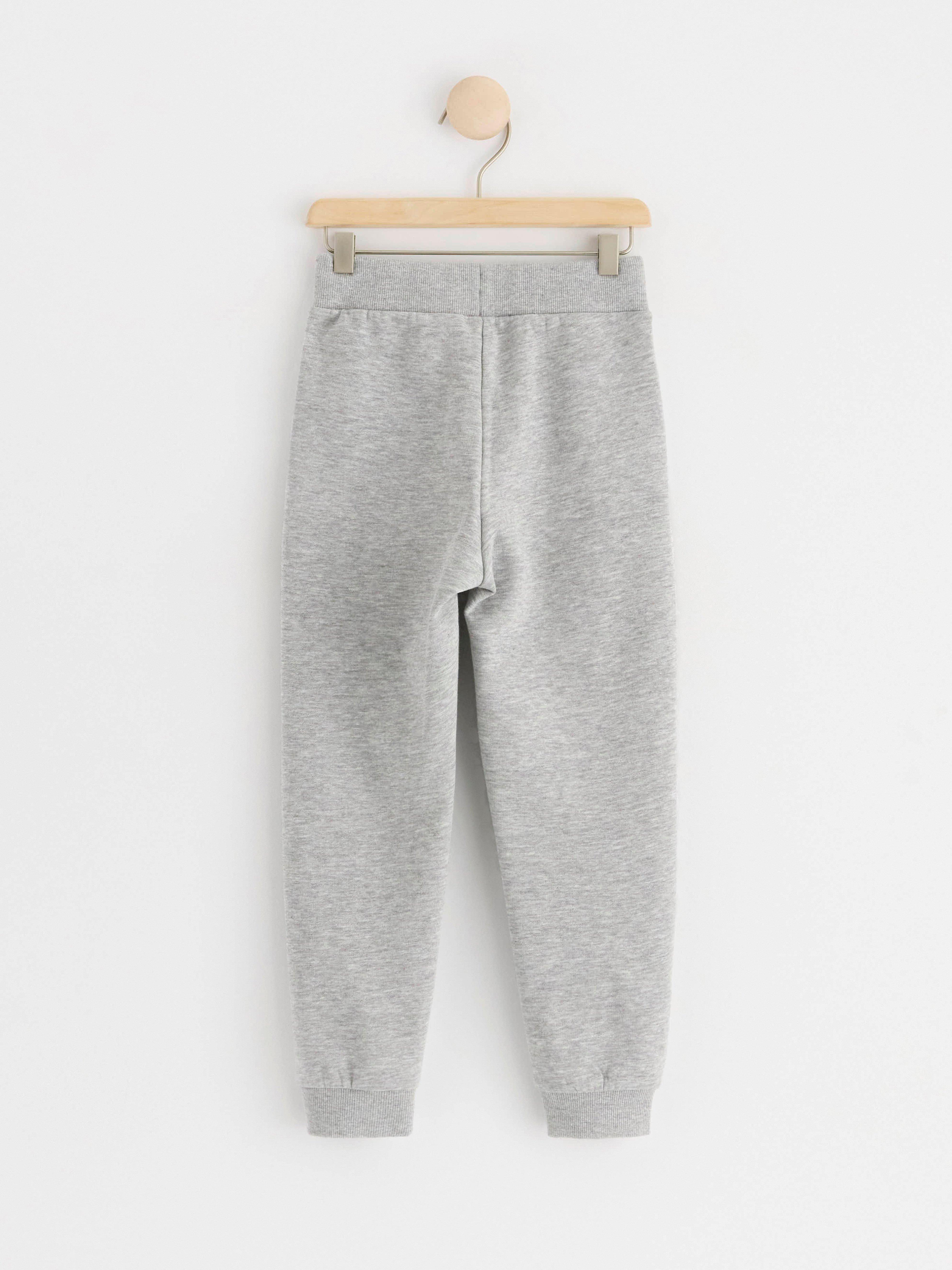Joggers with brushed inside Grey Melange