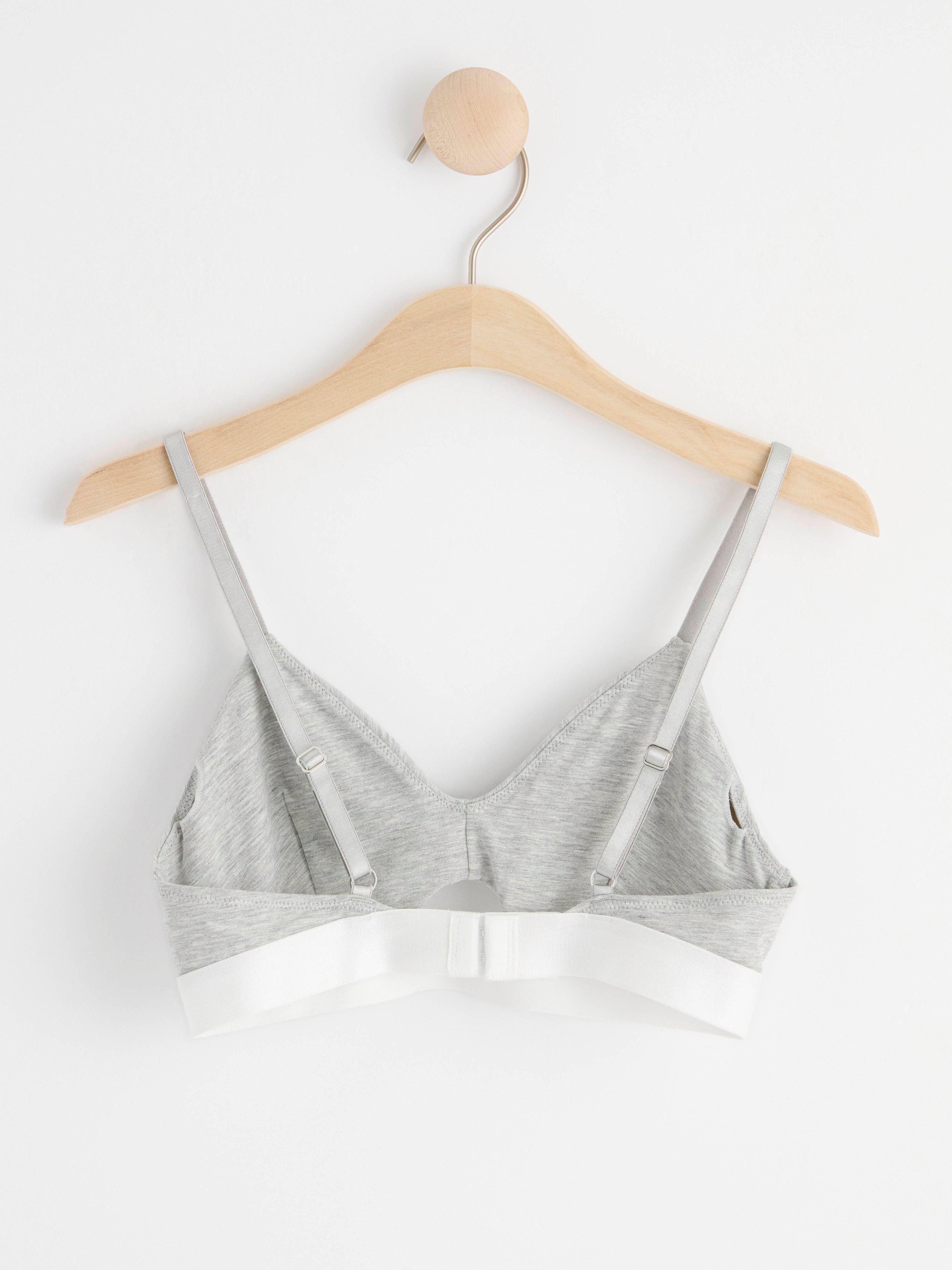 Soft bra with cut out detail Light Grey Melange