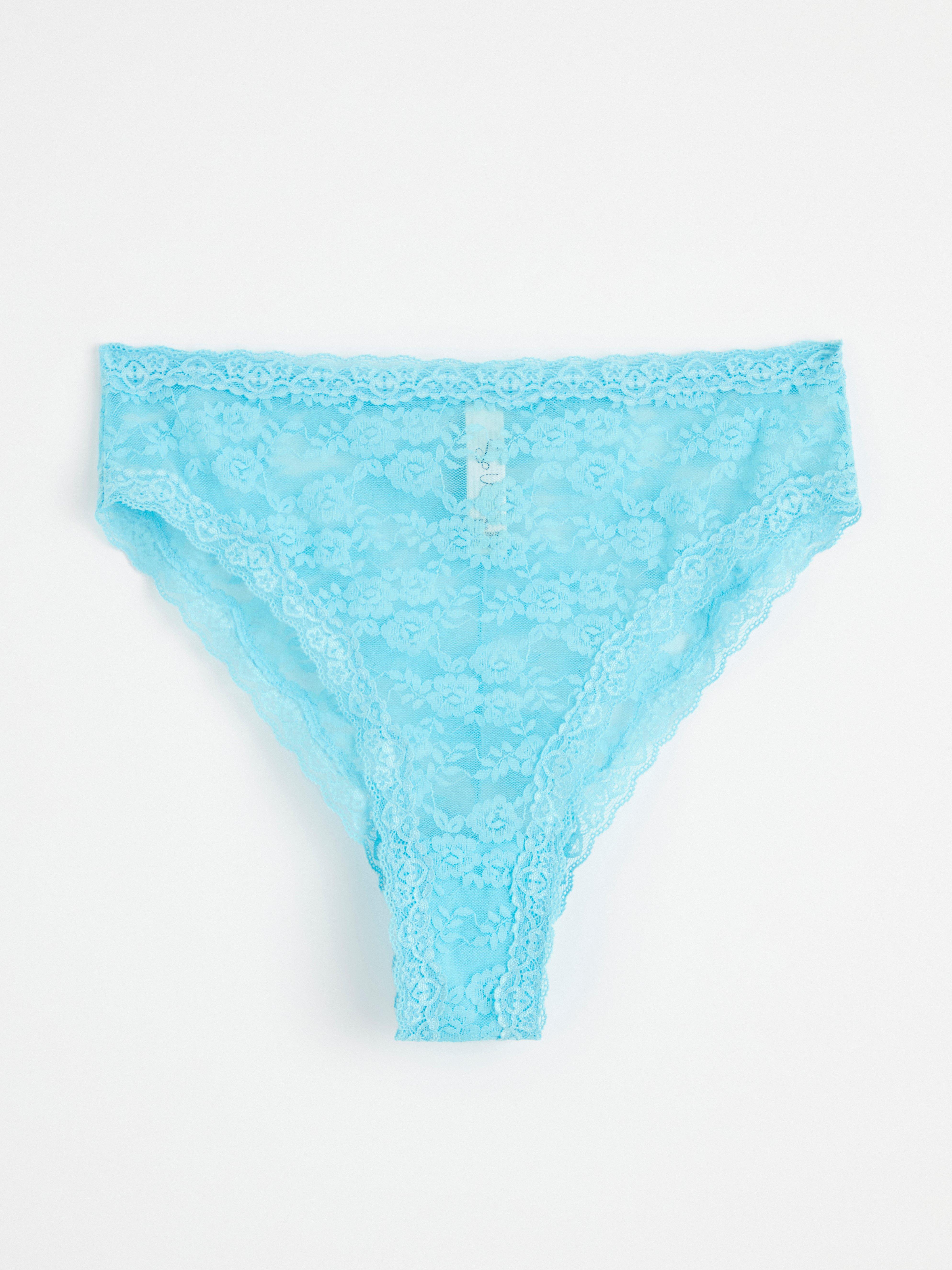 Brazilian briefs high waist Turquoise
