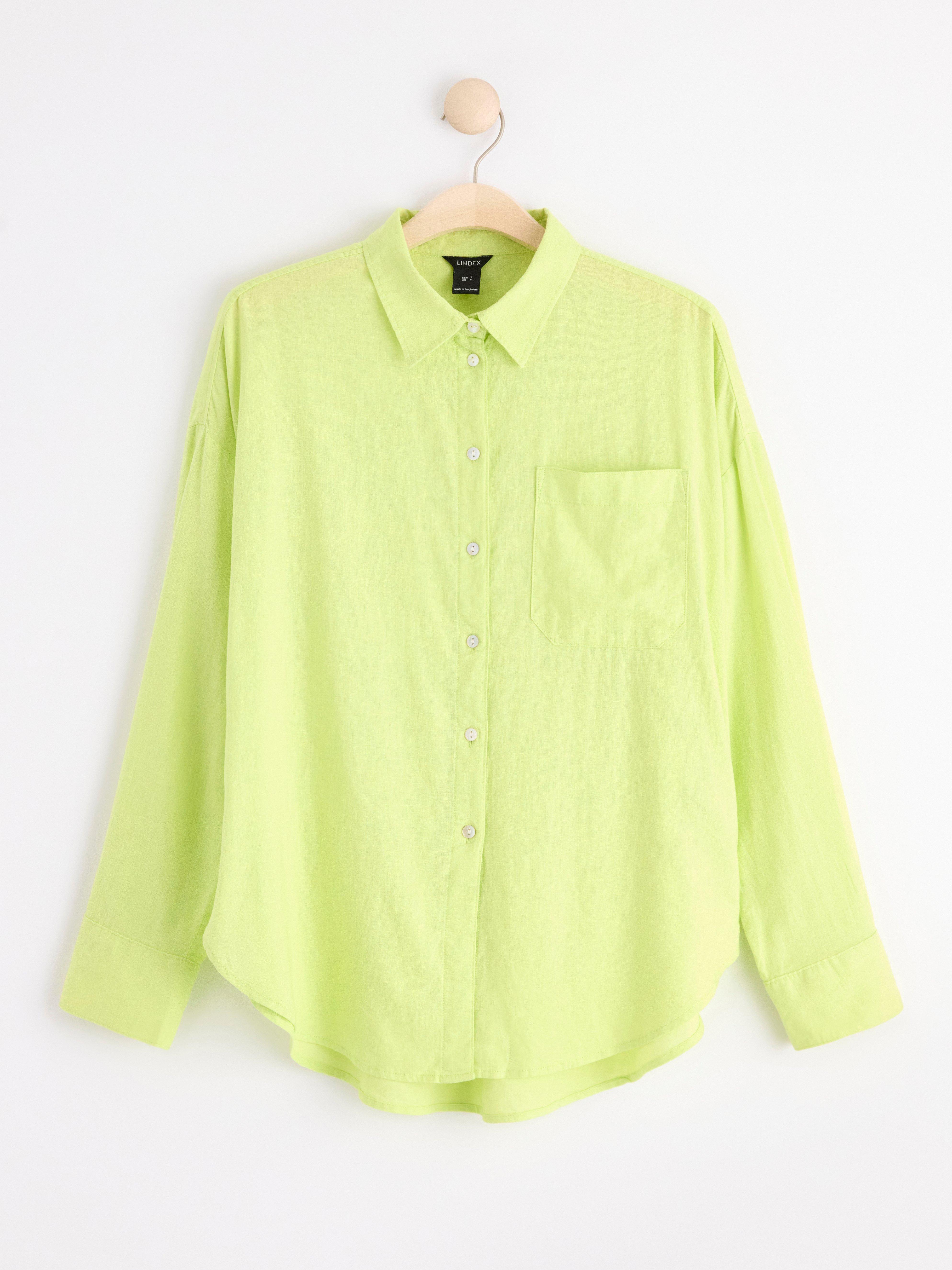 Linen shirt Light Green
