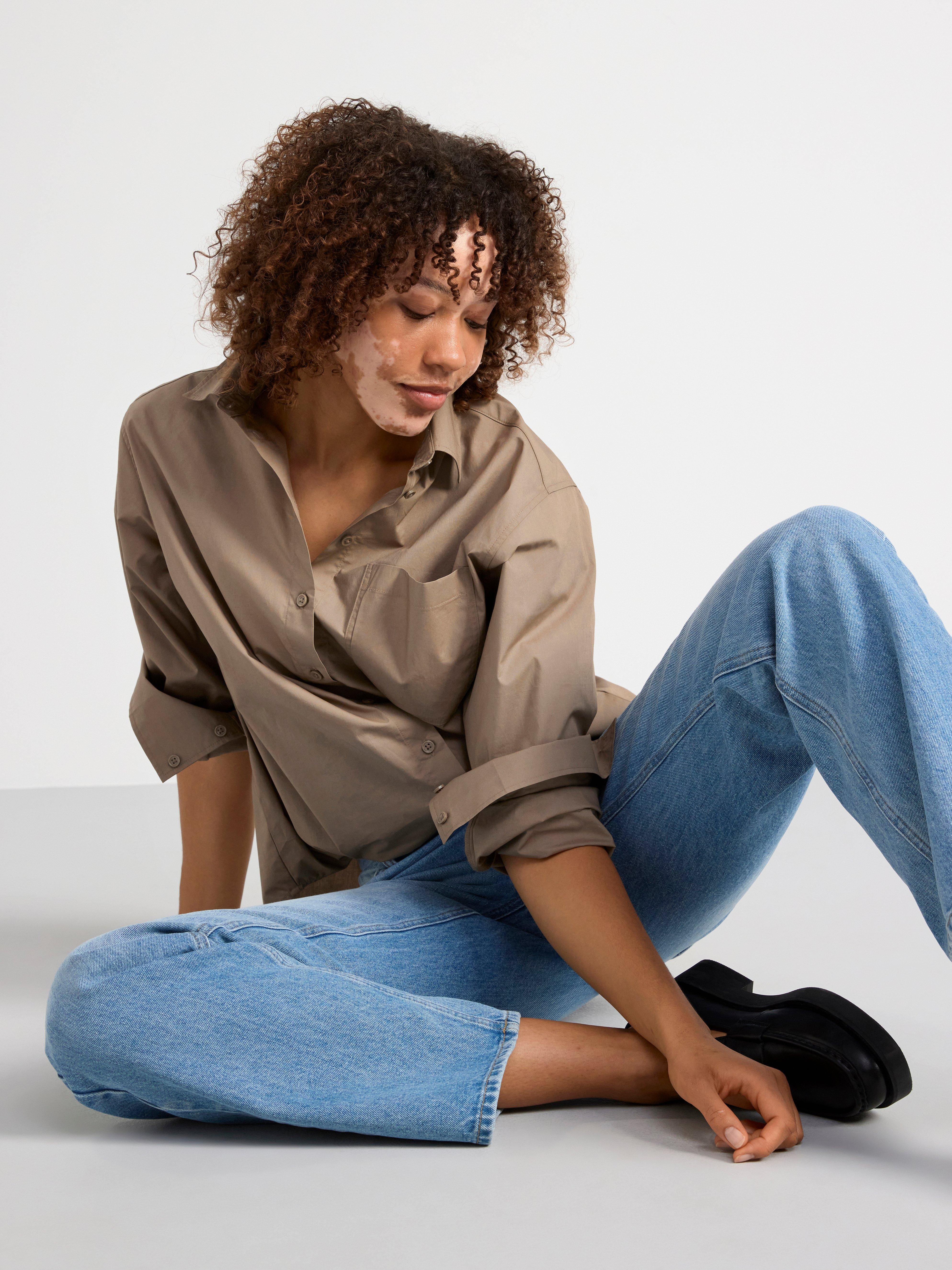 Long sleeve shirt beige