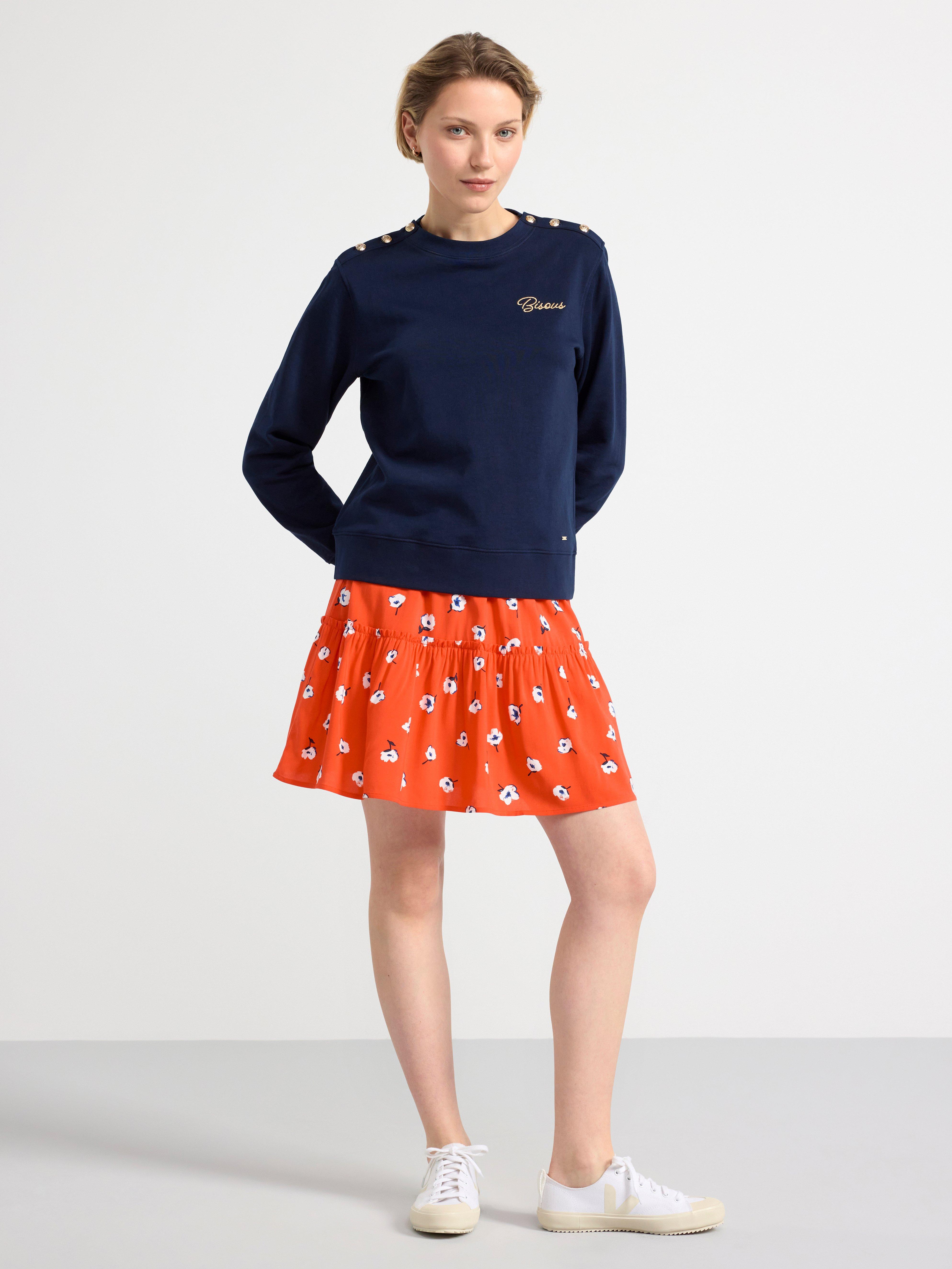 Patterned skirt Red