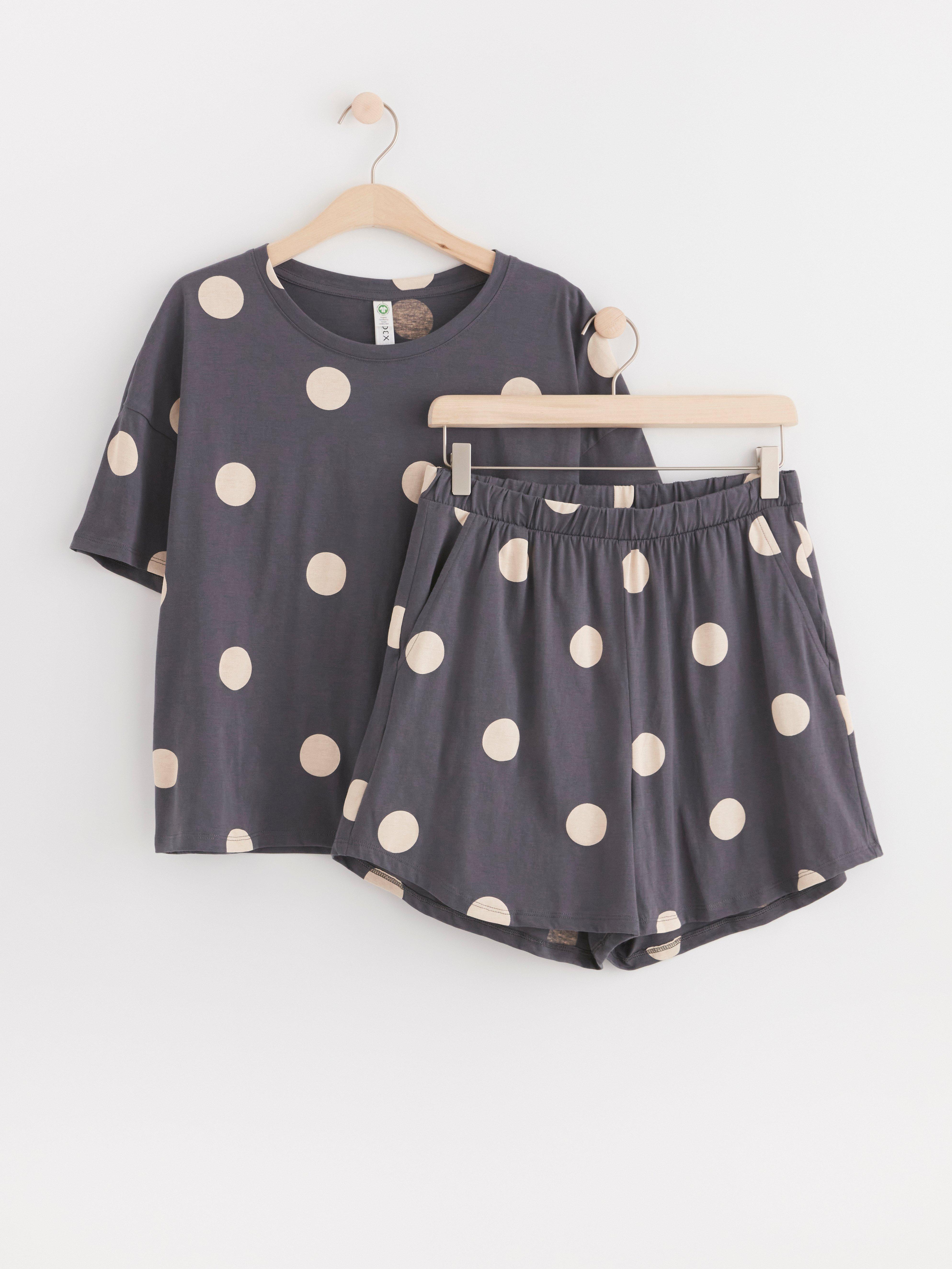 Pyjama set with t-shirt and shorts Dark Grey