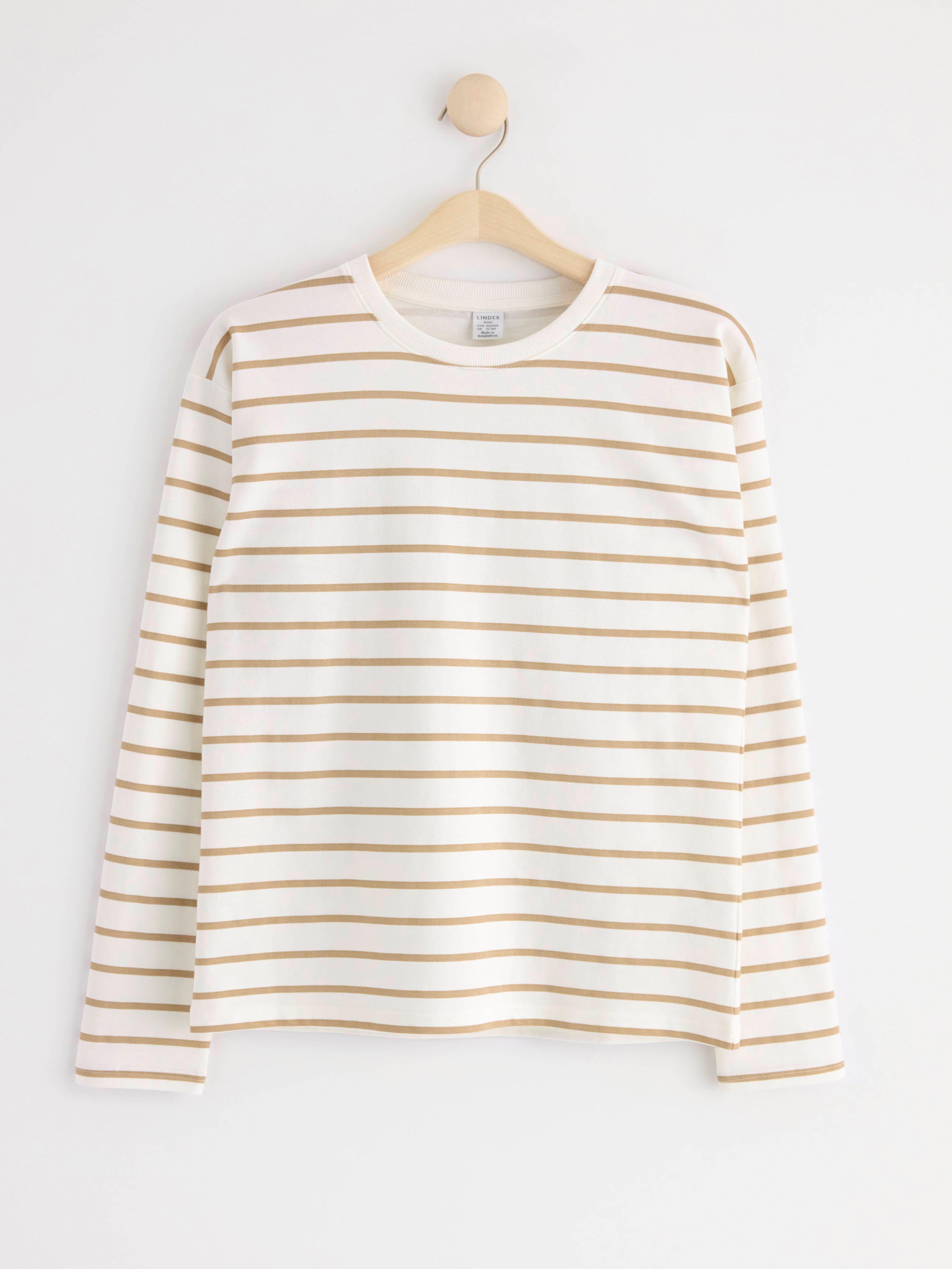 Top with stripes Beige