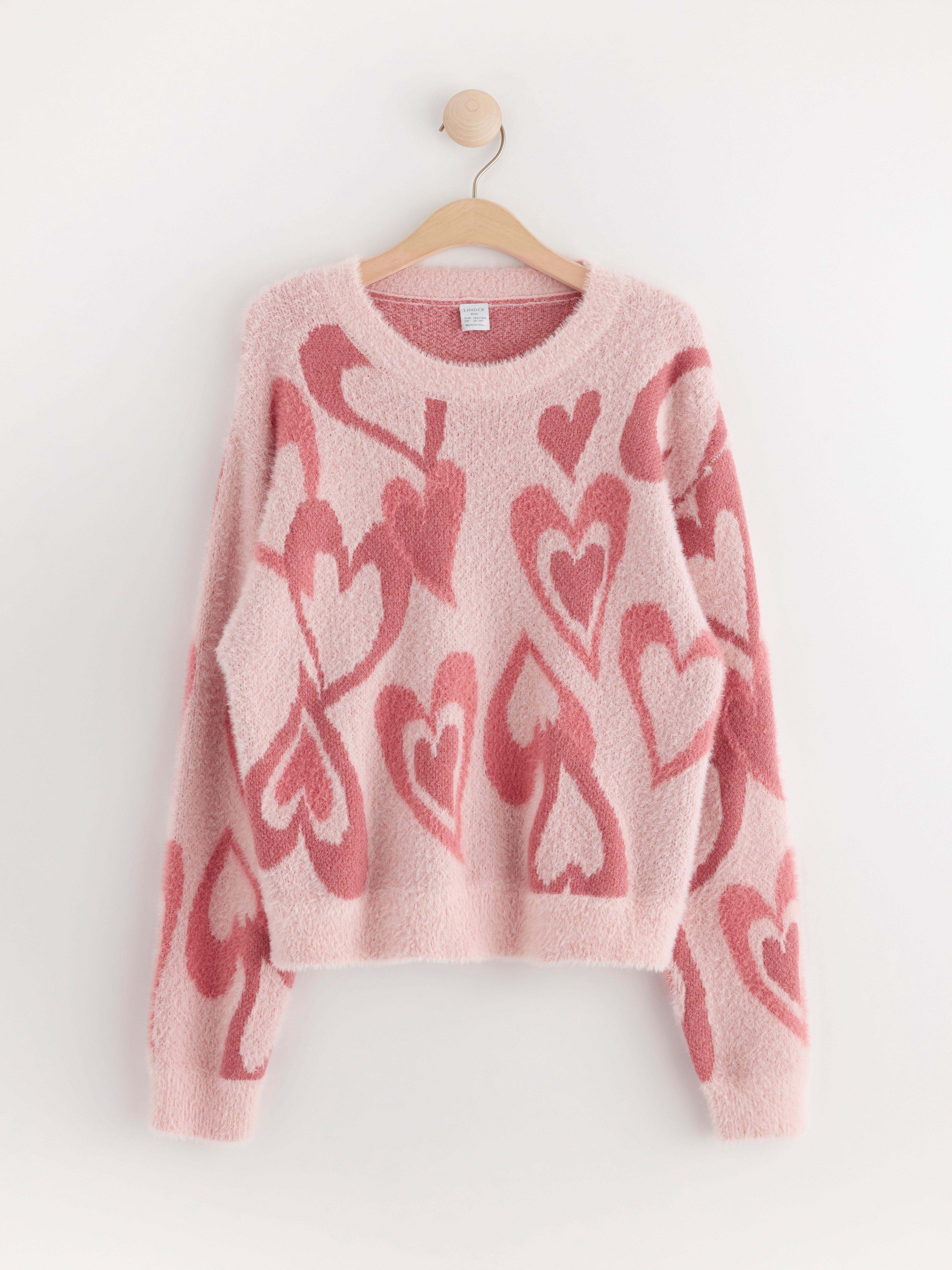 Jumper with pattern Light Dusty Pink