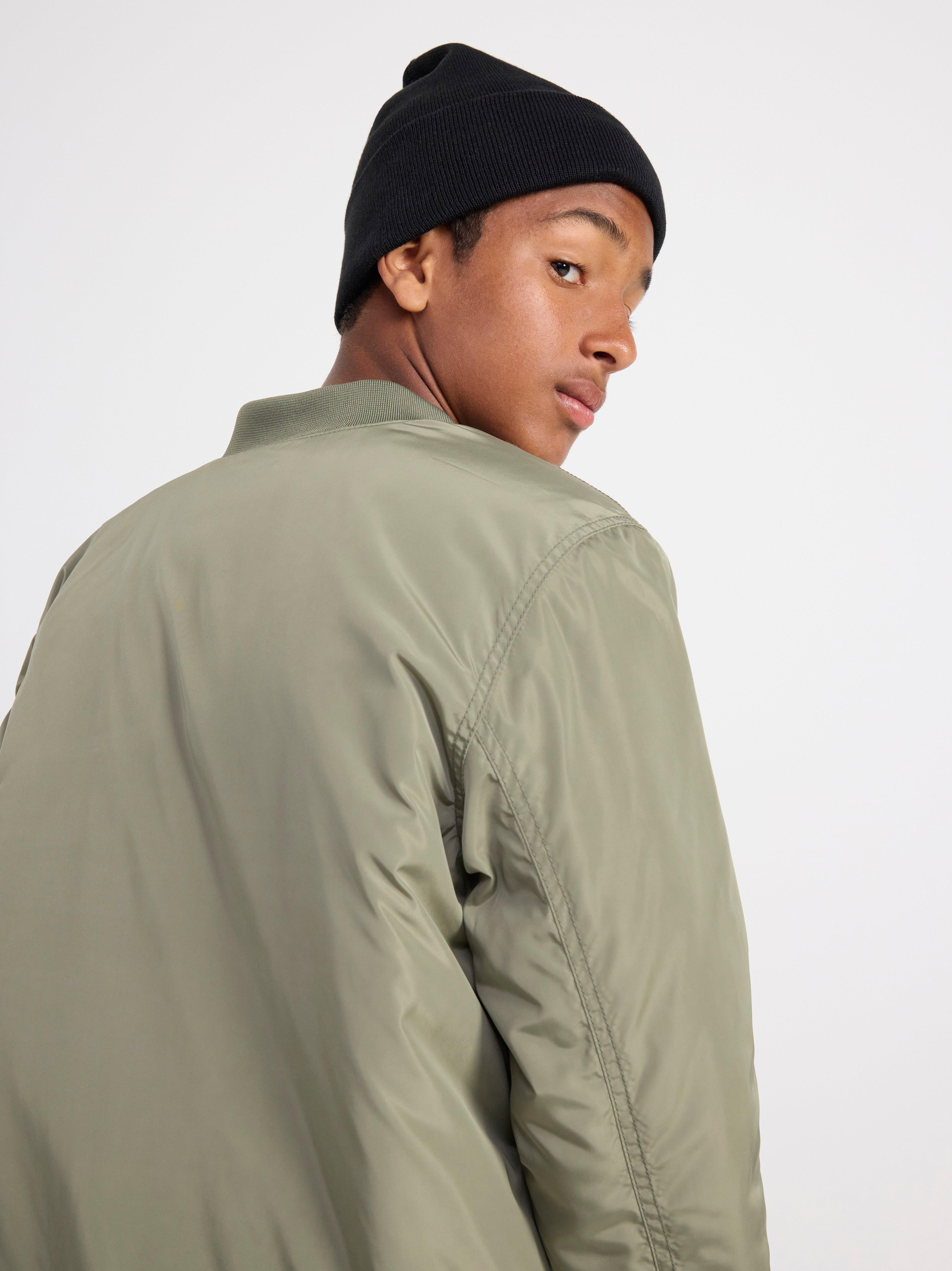 Water repellent bomber jacket Dark Khaki
