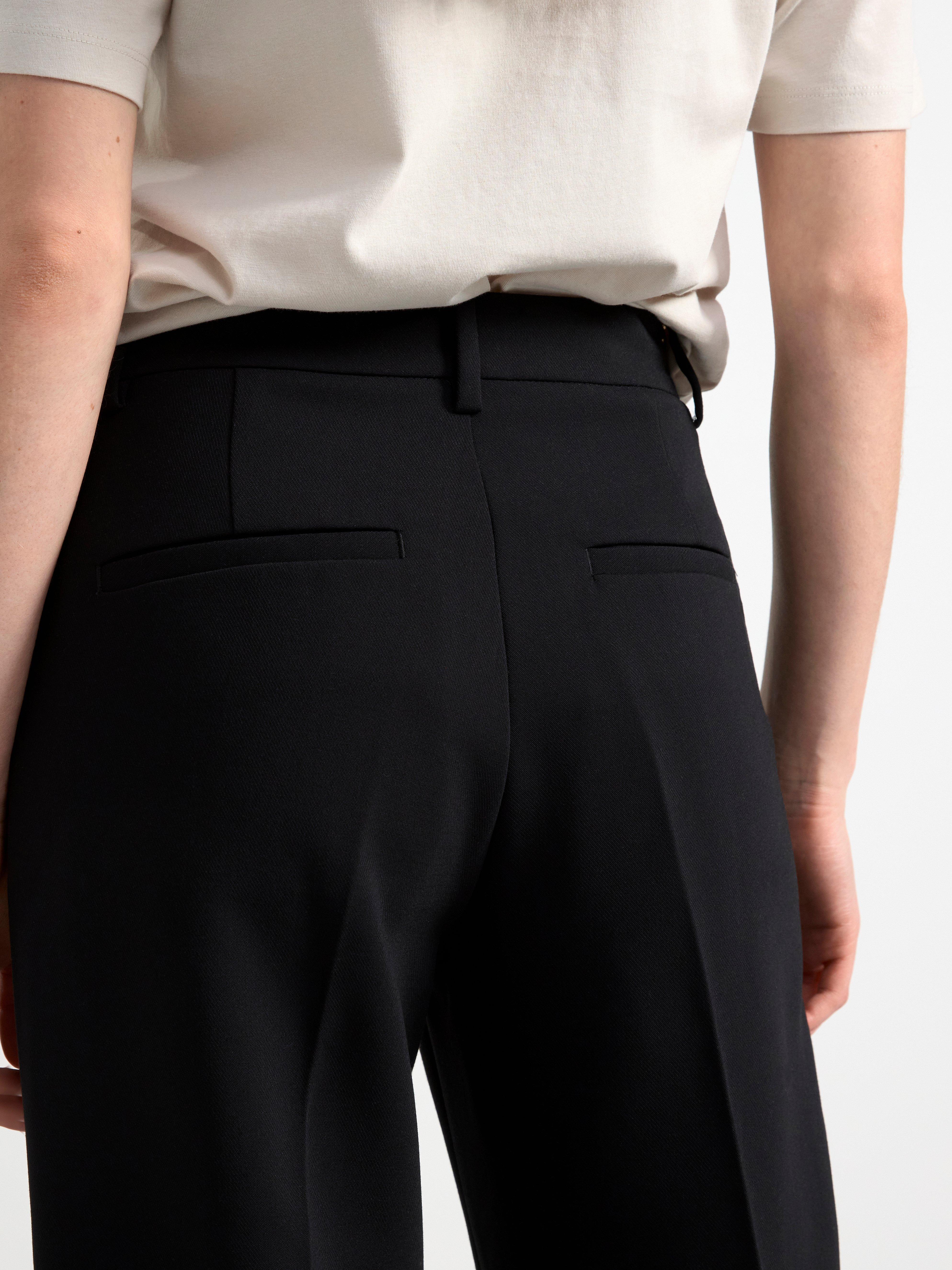 NOOR Straight trousers Black
