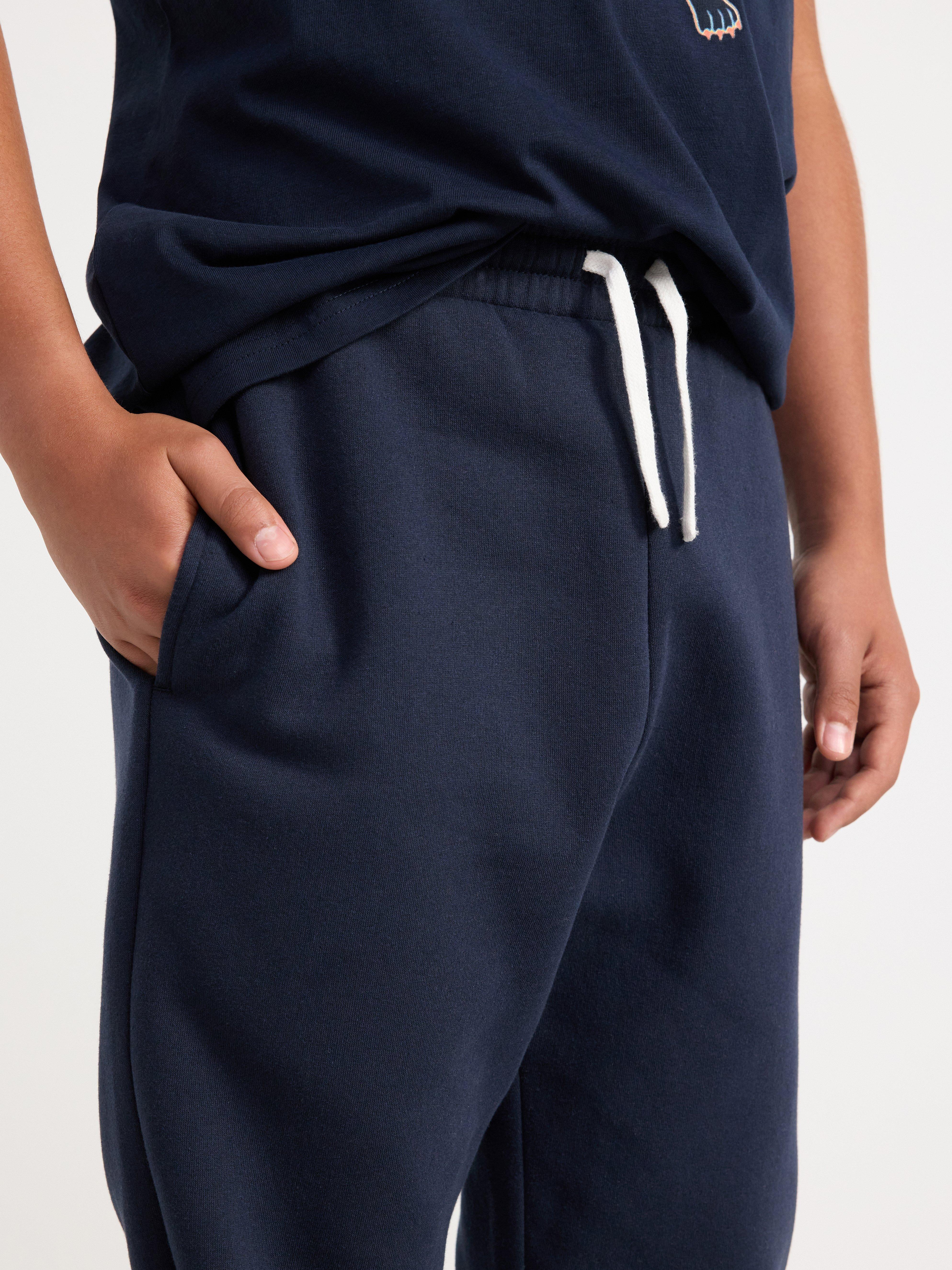 Joggers with brushed inside Dark Navy