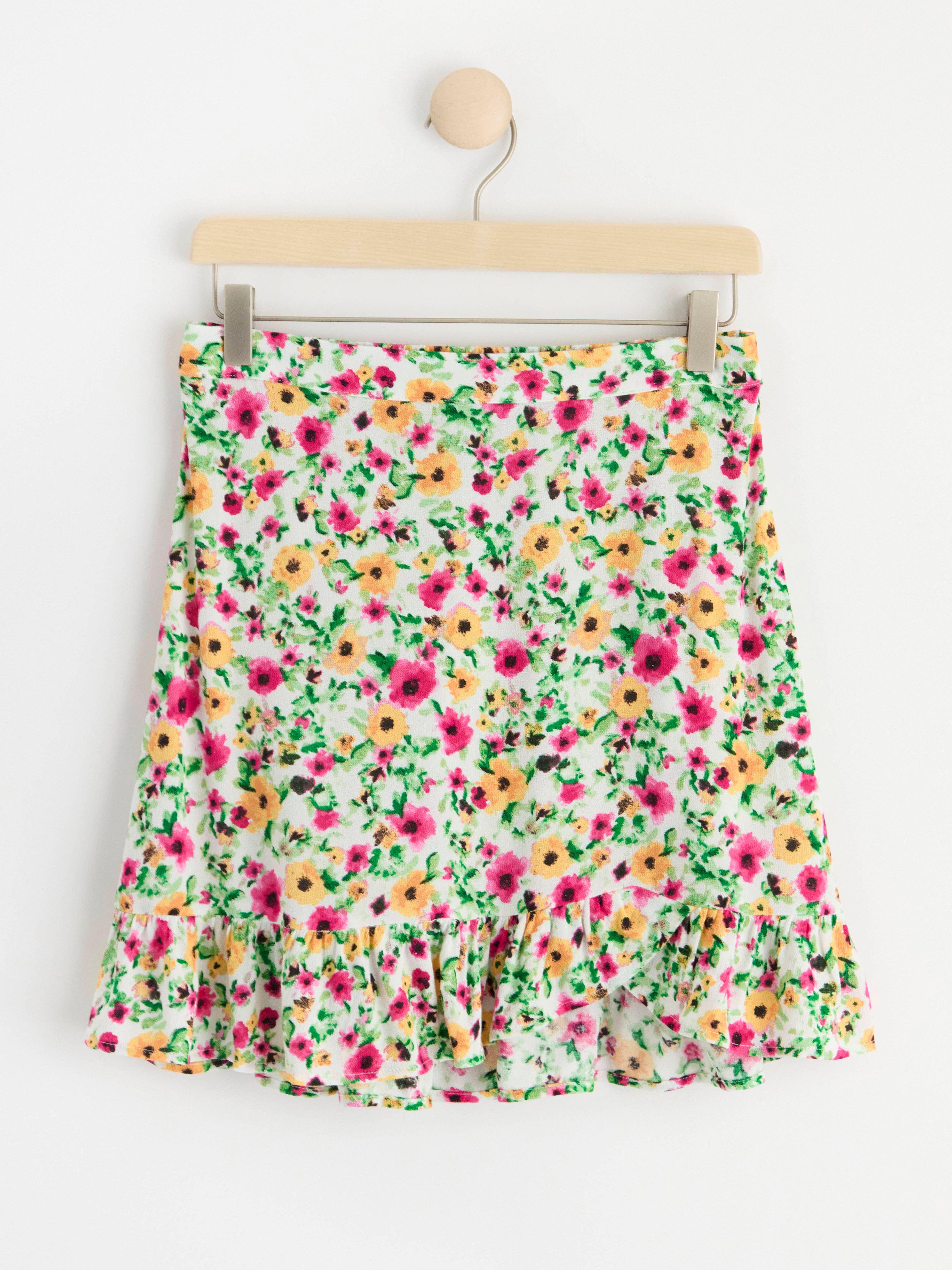 Flounce skirt Light Dusty White