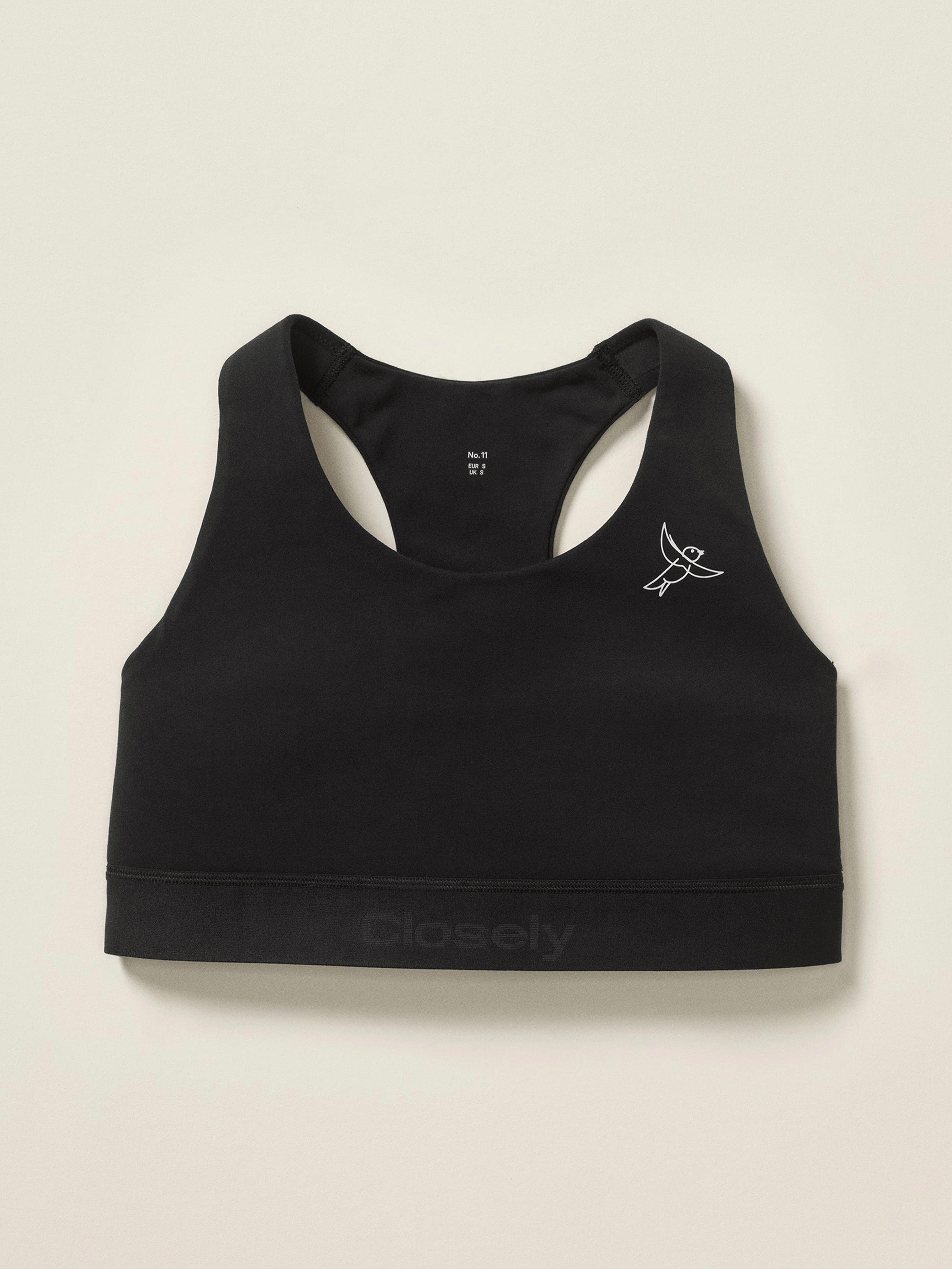 Closely - The Medium Support Sports Top Black
