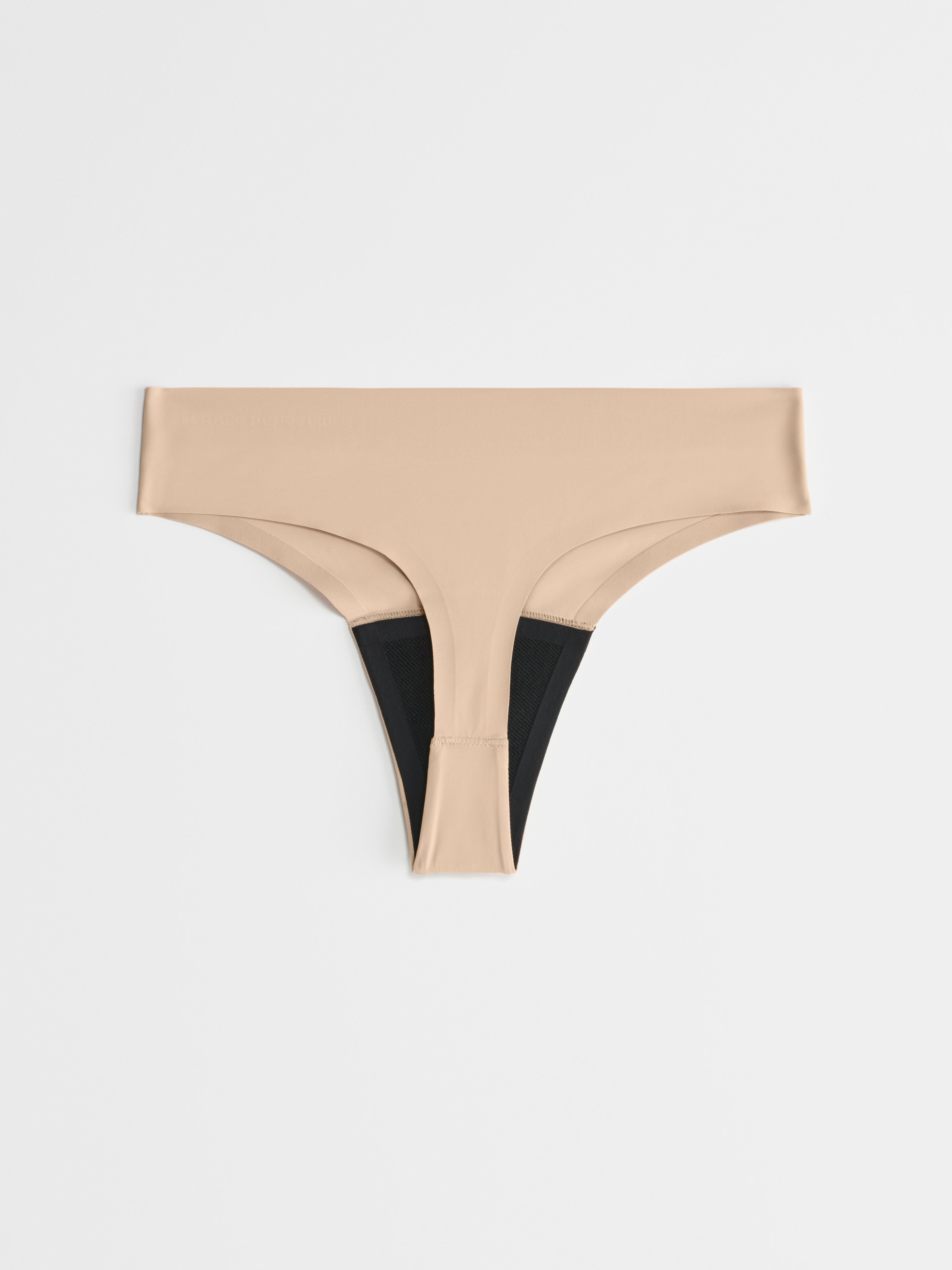 Engineered Thong Period Proof - Period Panty Light Absorbency Beige