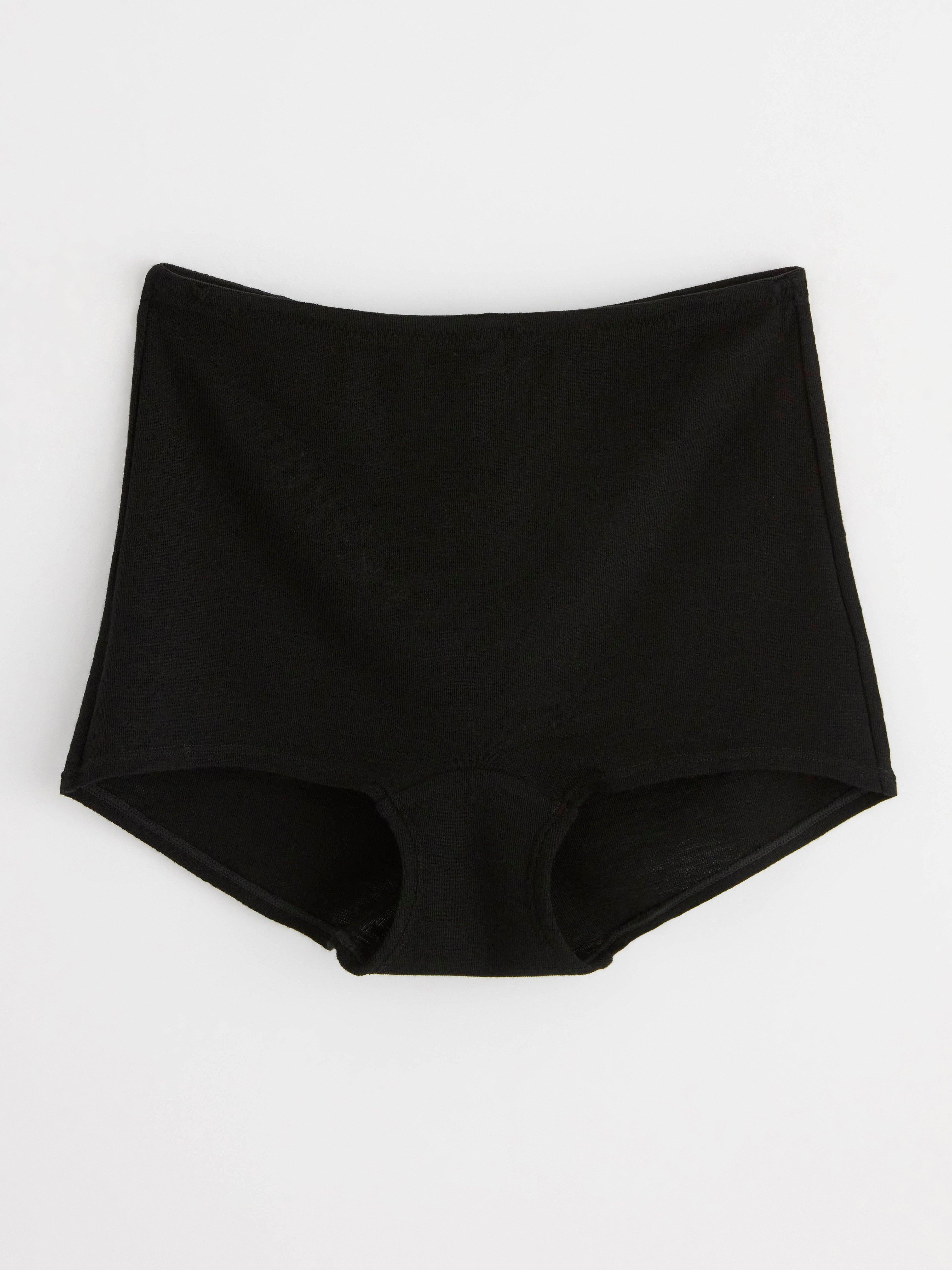 Boxer brief in merino wool Black