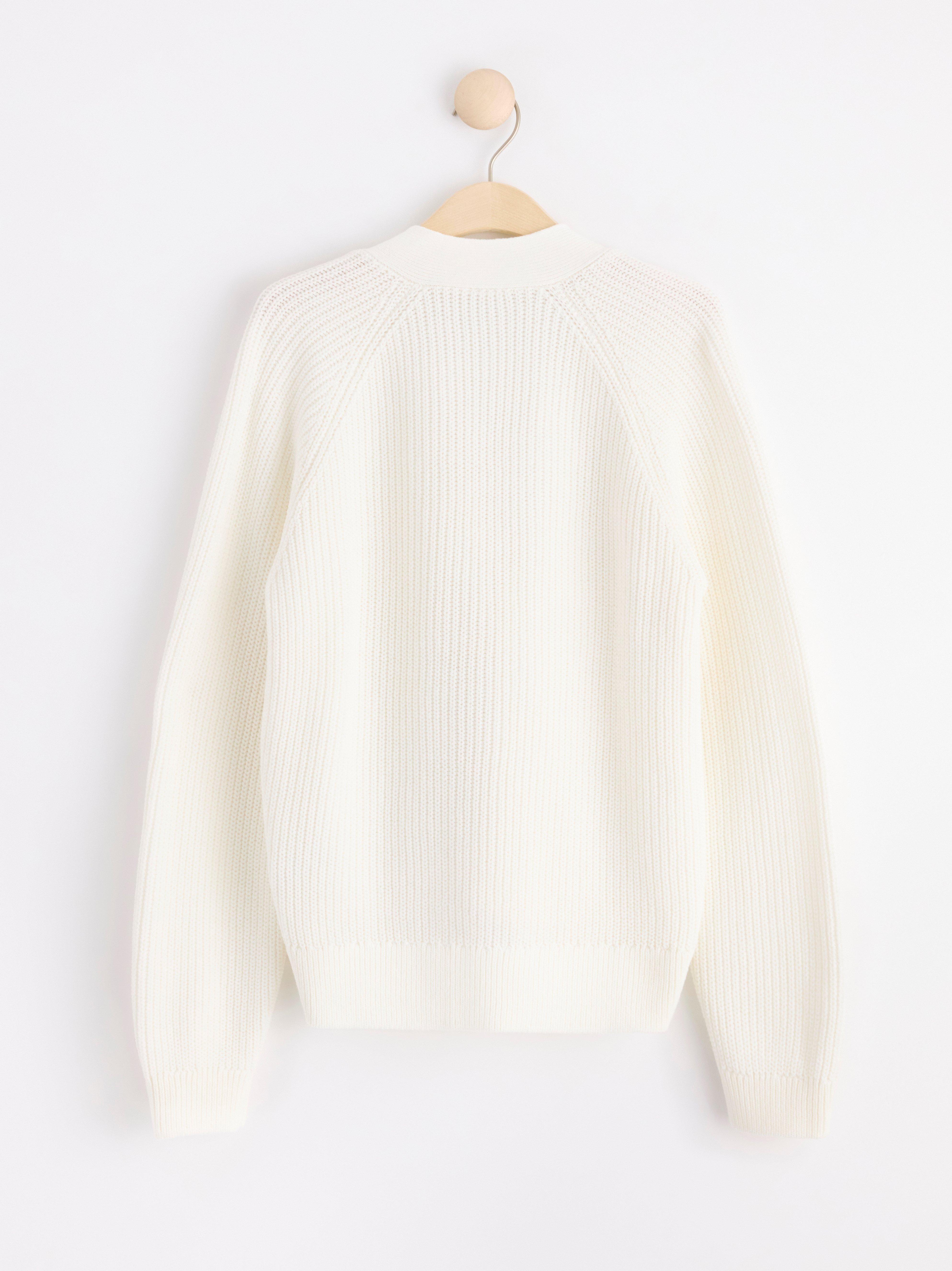 Long sleeve knitted cardigan Off White