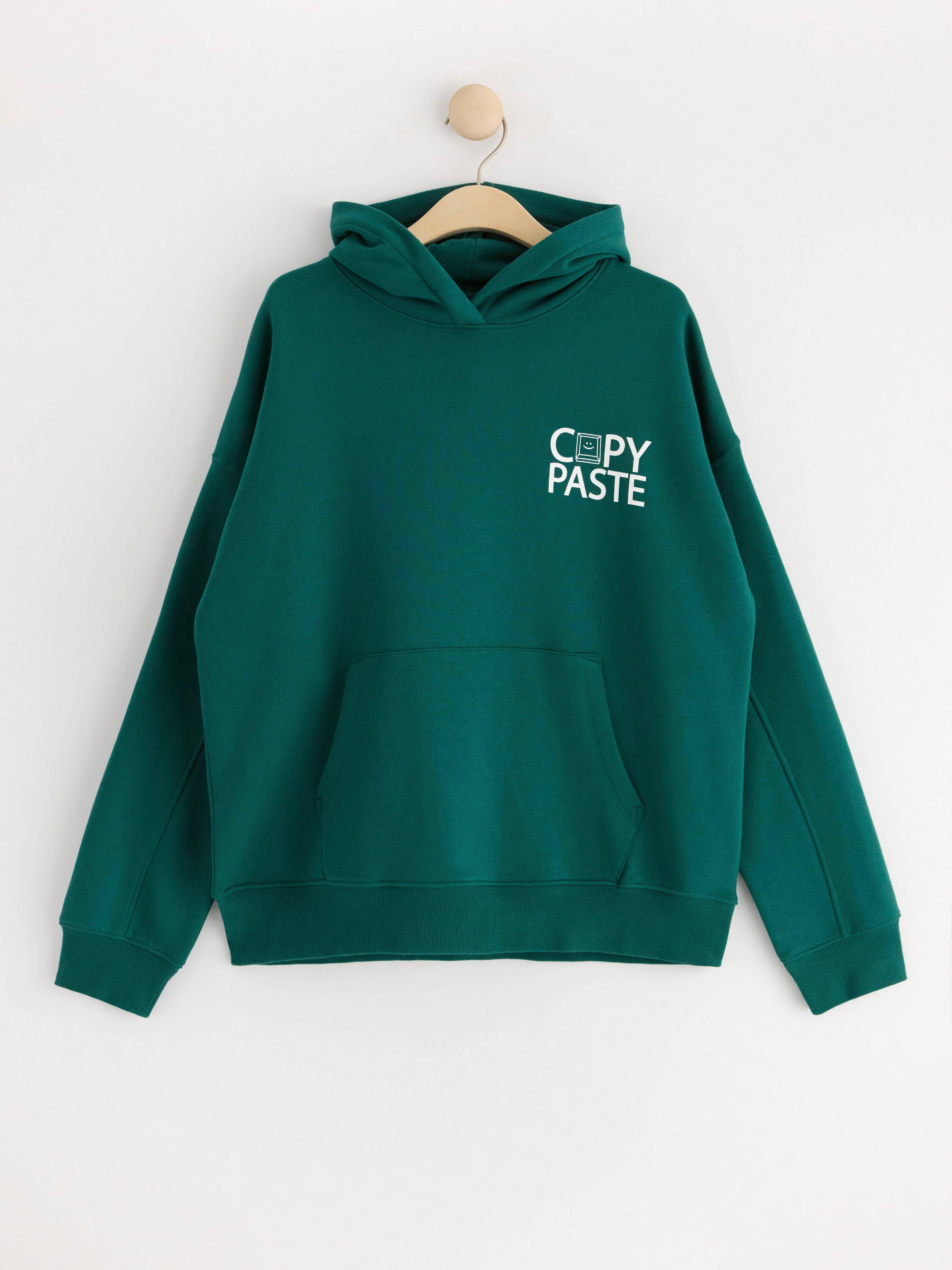 Hoodie with brushed inside Dark Green