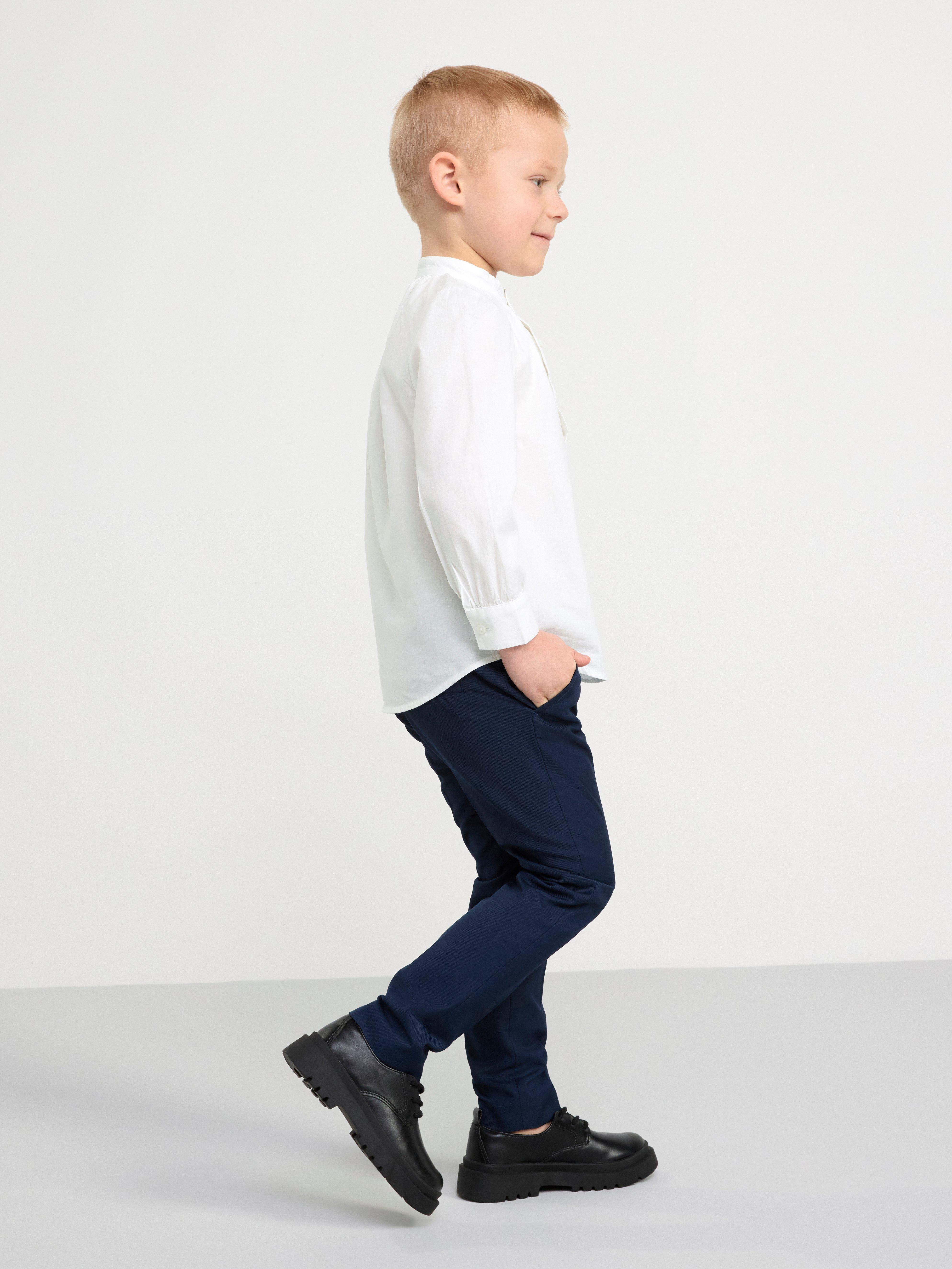 Festive cotton blouse White