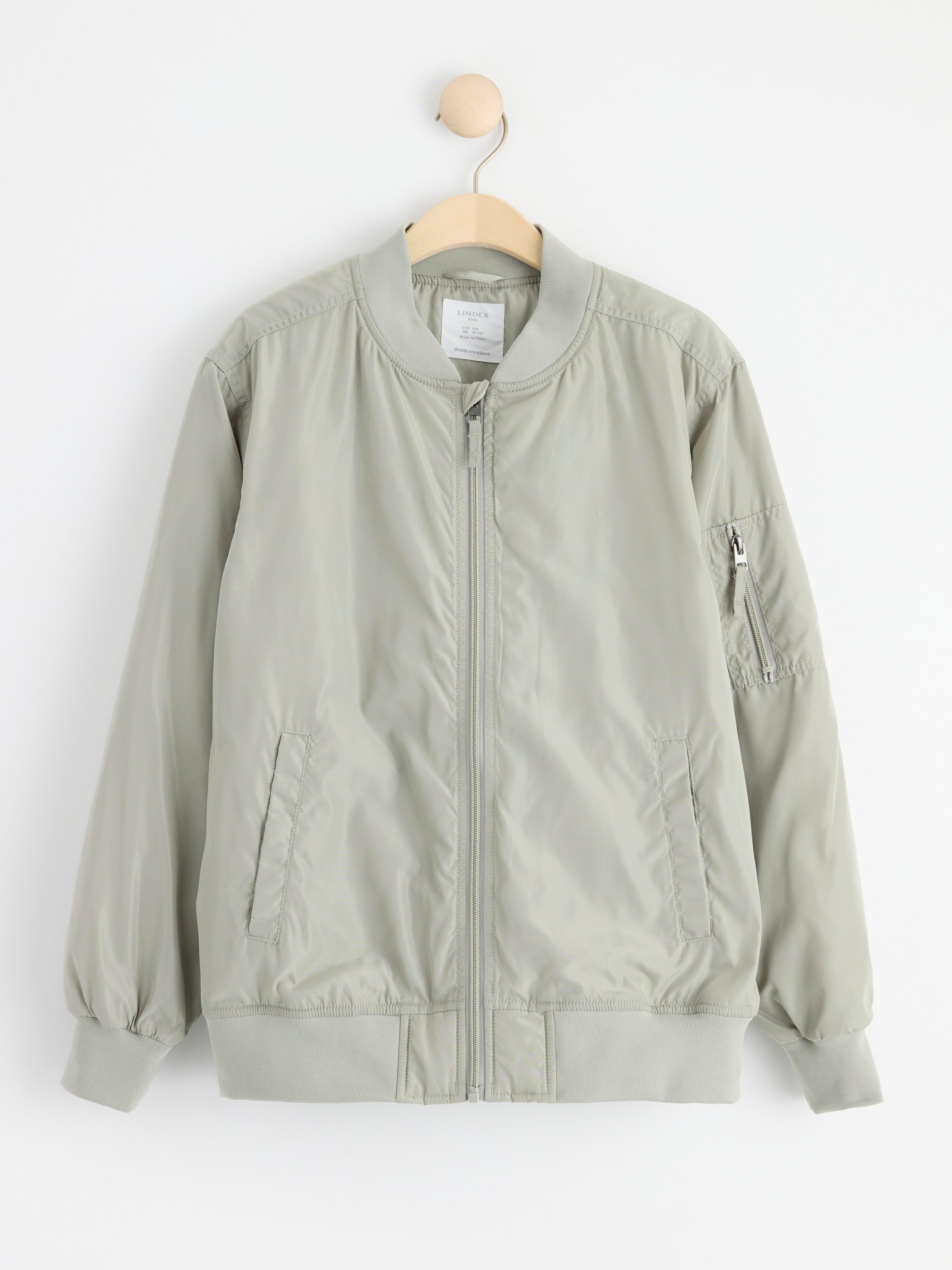 Water repellent bomber jacket Light Dusty Grey
