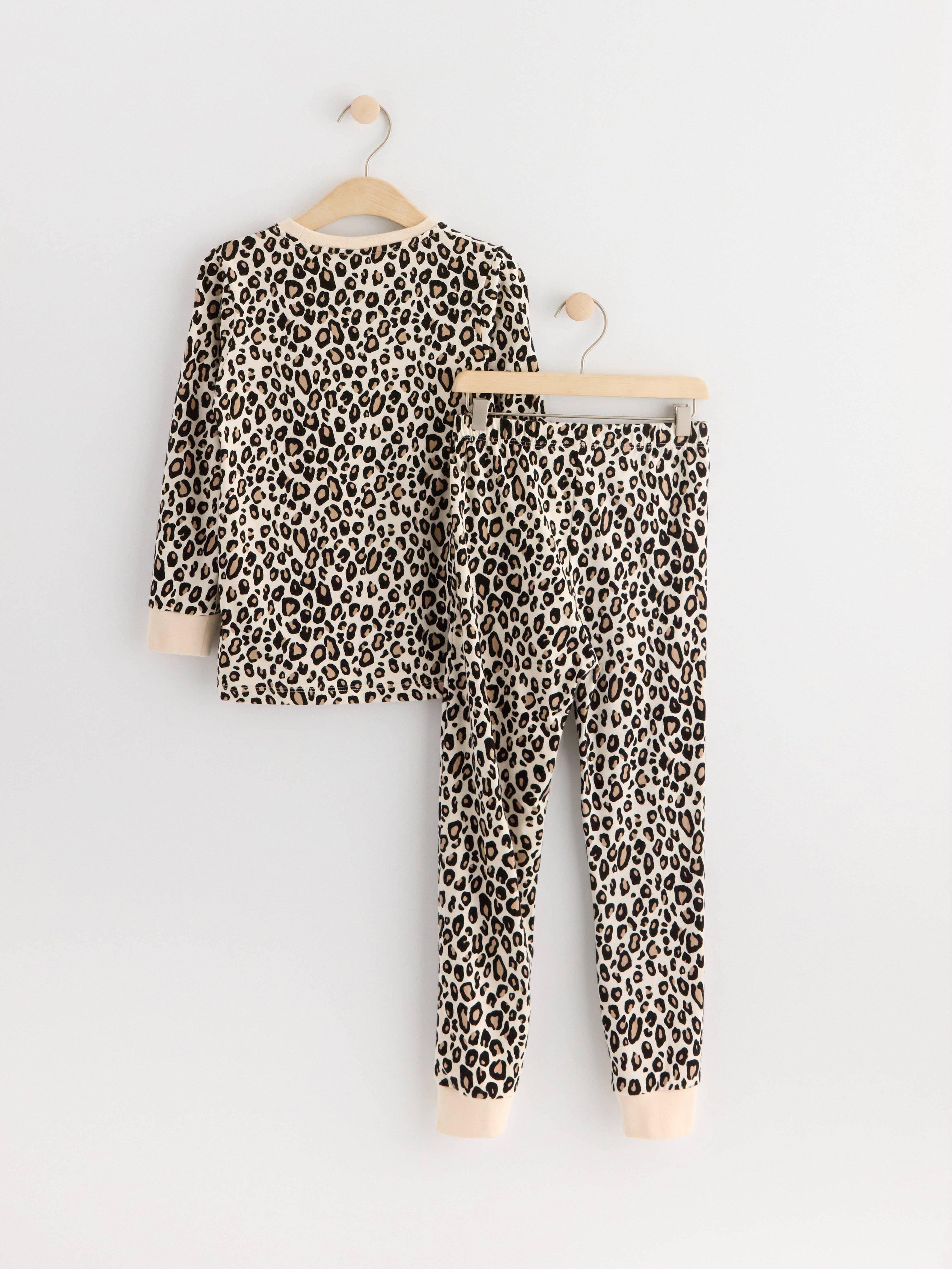 Pyjama set with top and trousers Light Brown