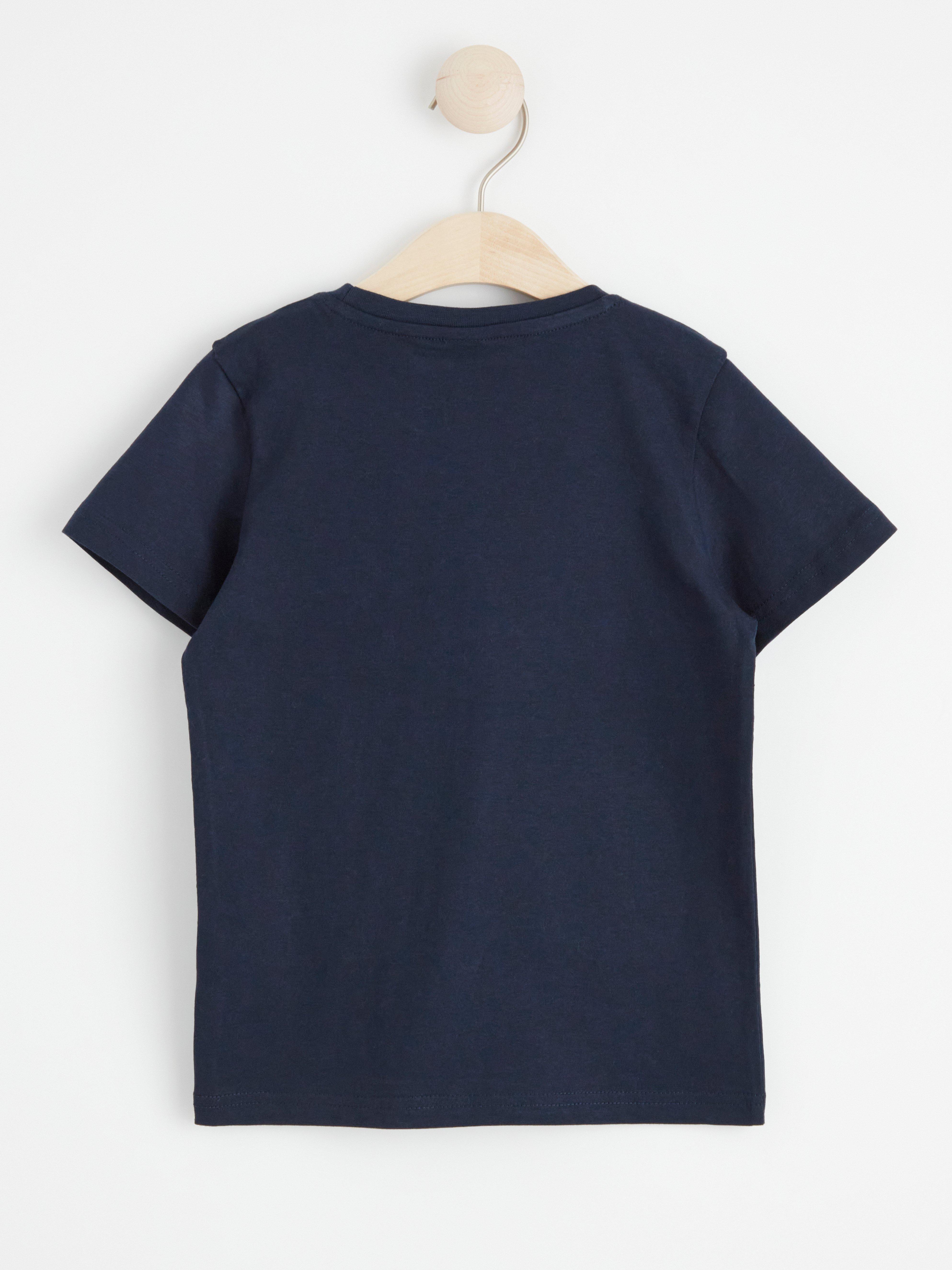 Short sleeve top with reversible sequin truck Dark Navy