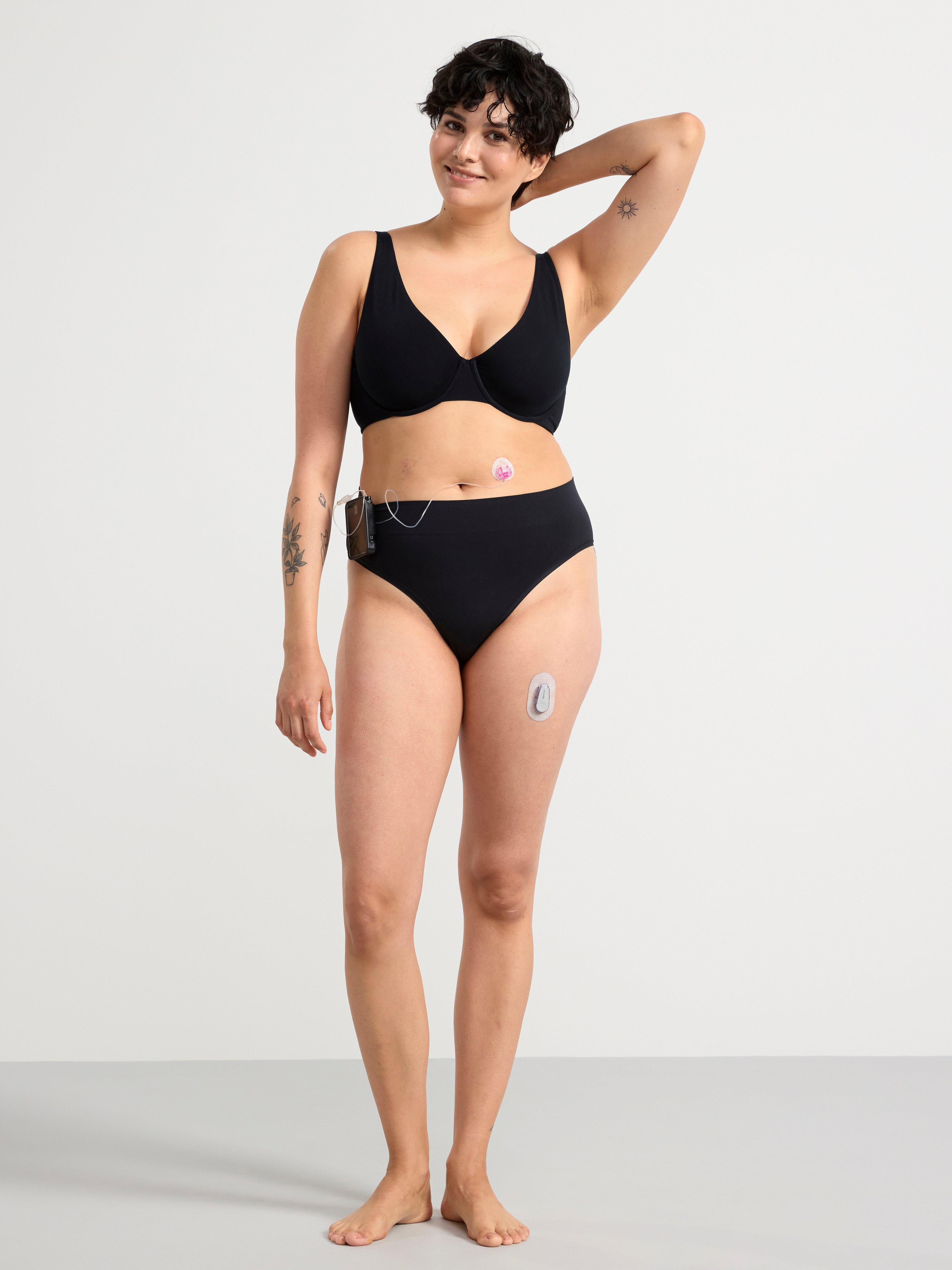 Unpadded underwire bra Black