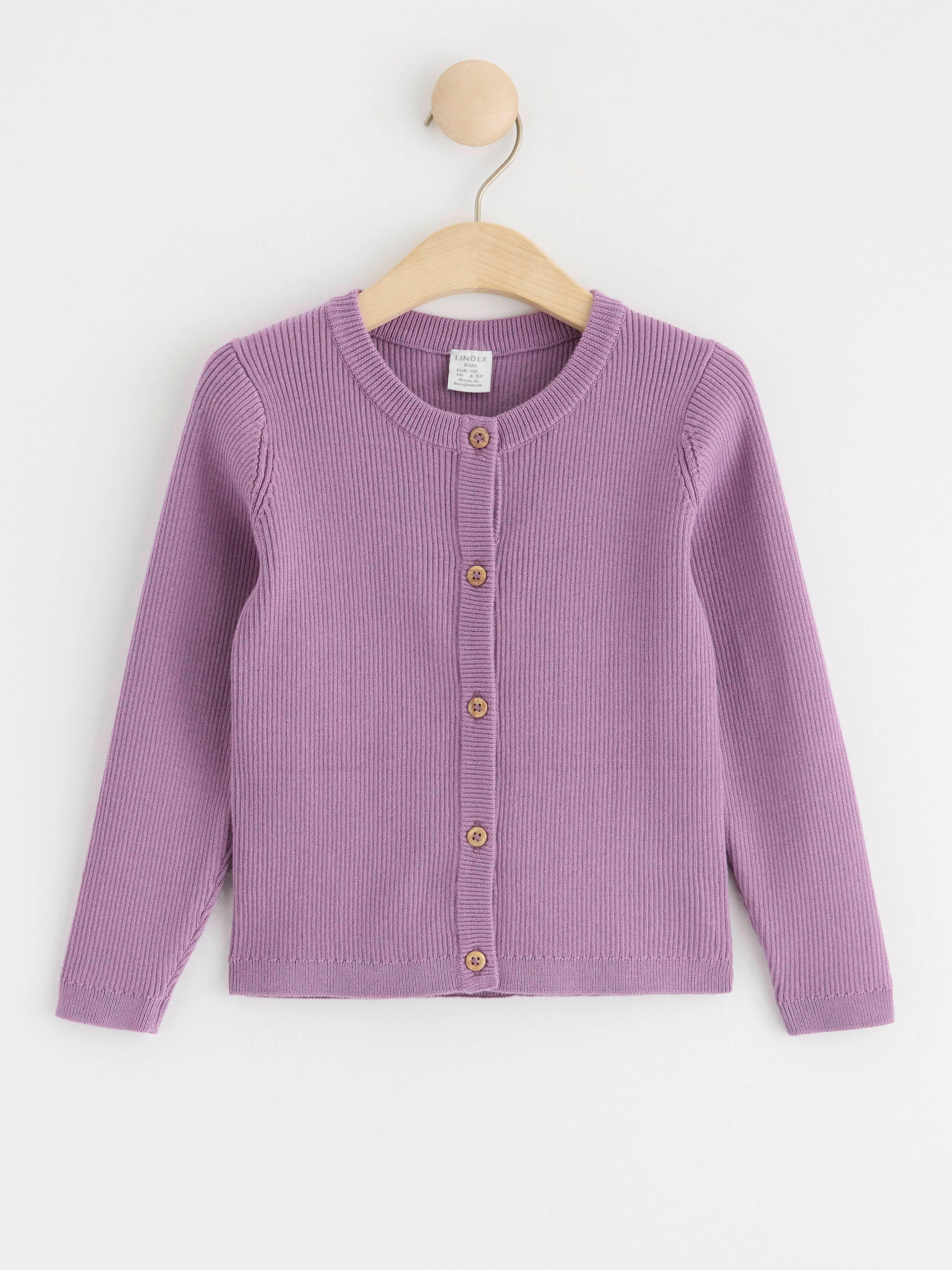 Cardigan Light Dusty Lilac