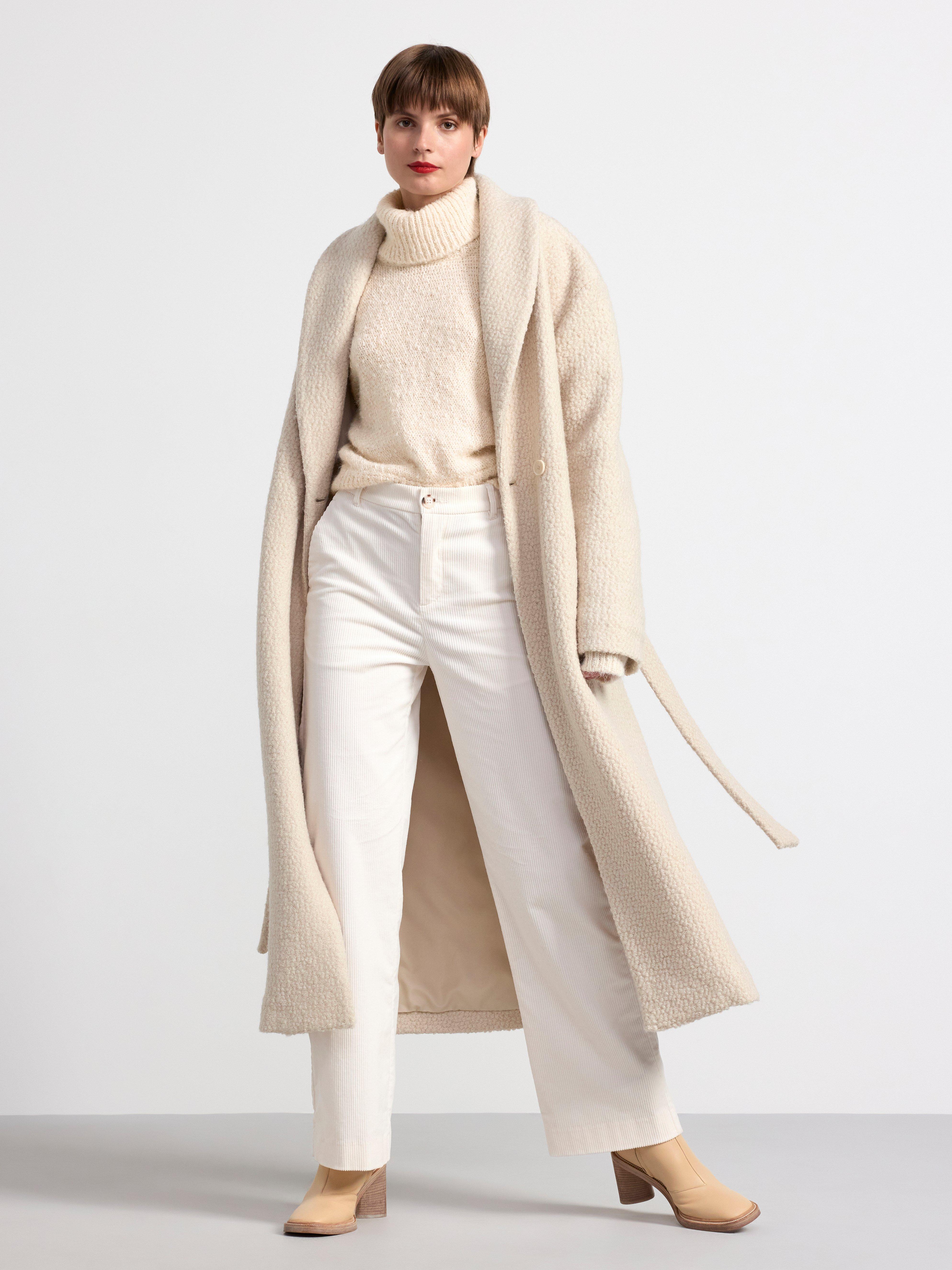 Knitted turtleneck jumper Light Beige