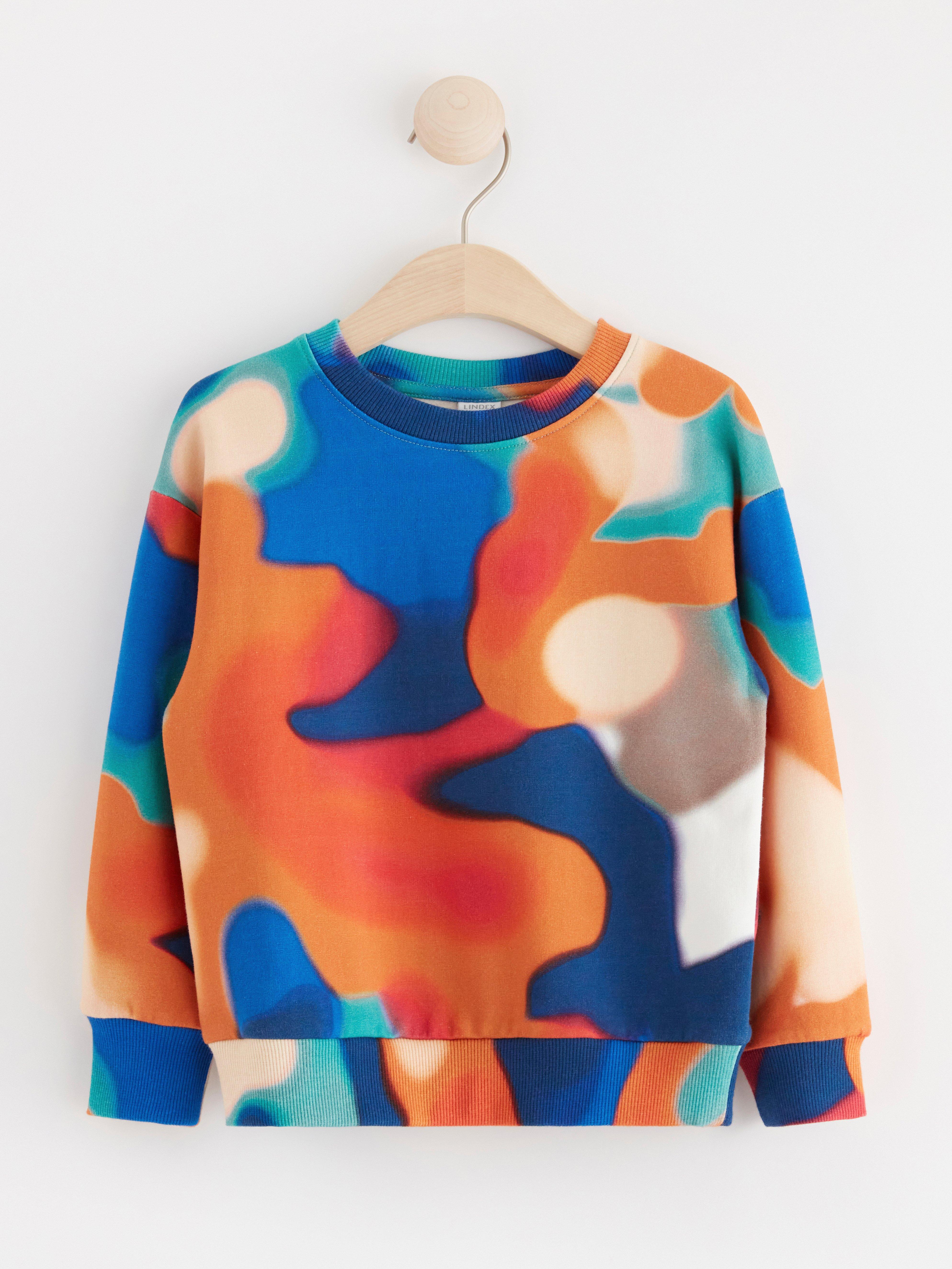 Sweatshirt with brushed inside Light Dusty White