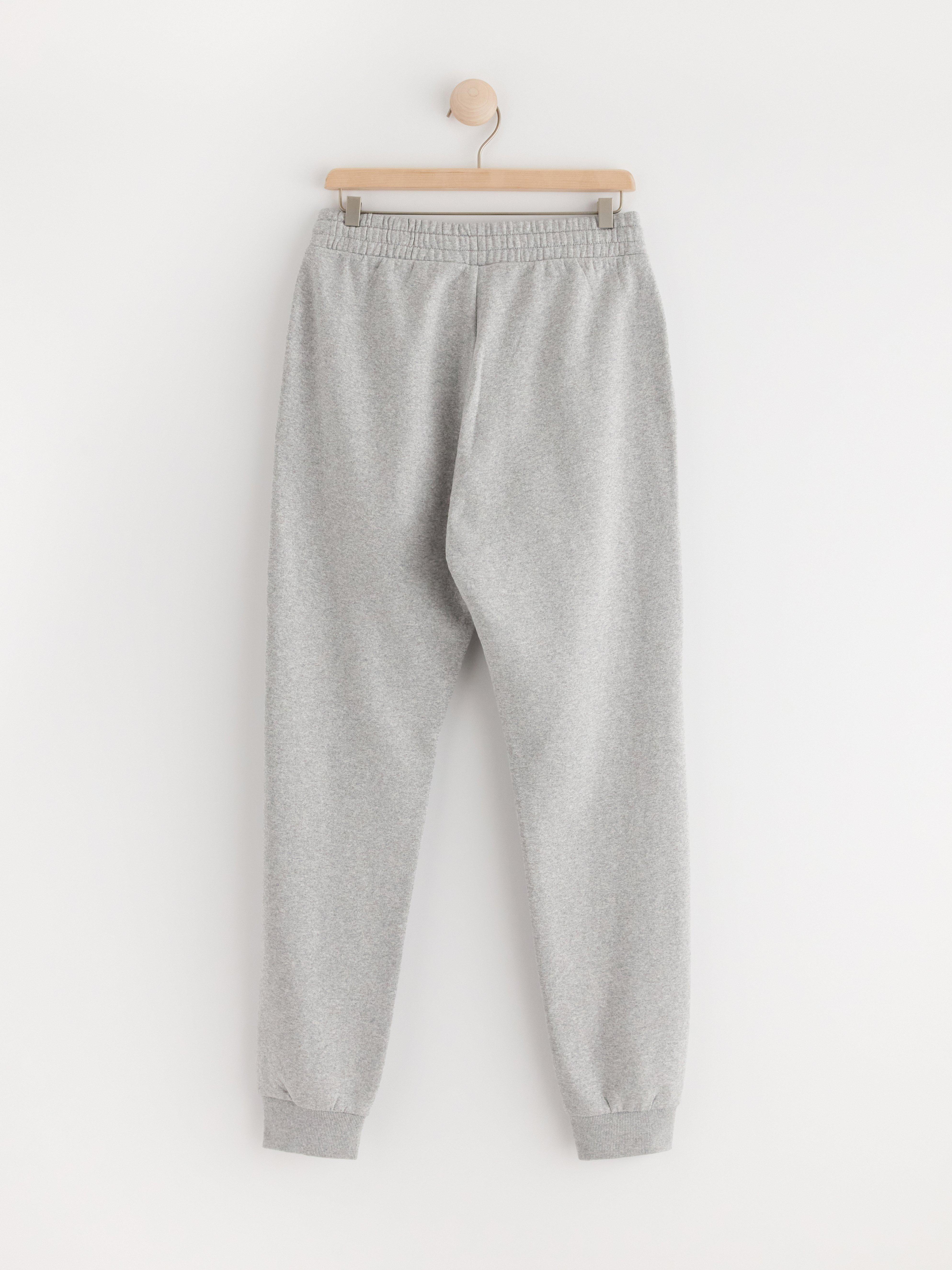 Joggers with brushed inside Grey Melange