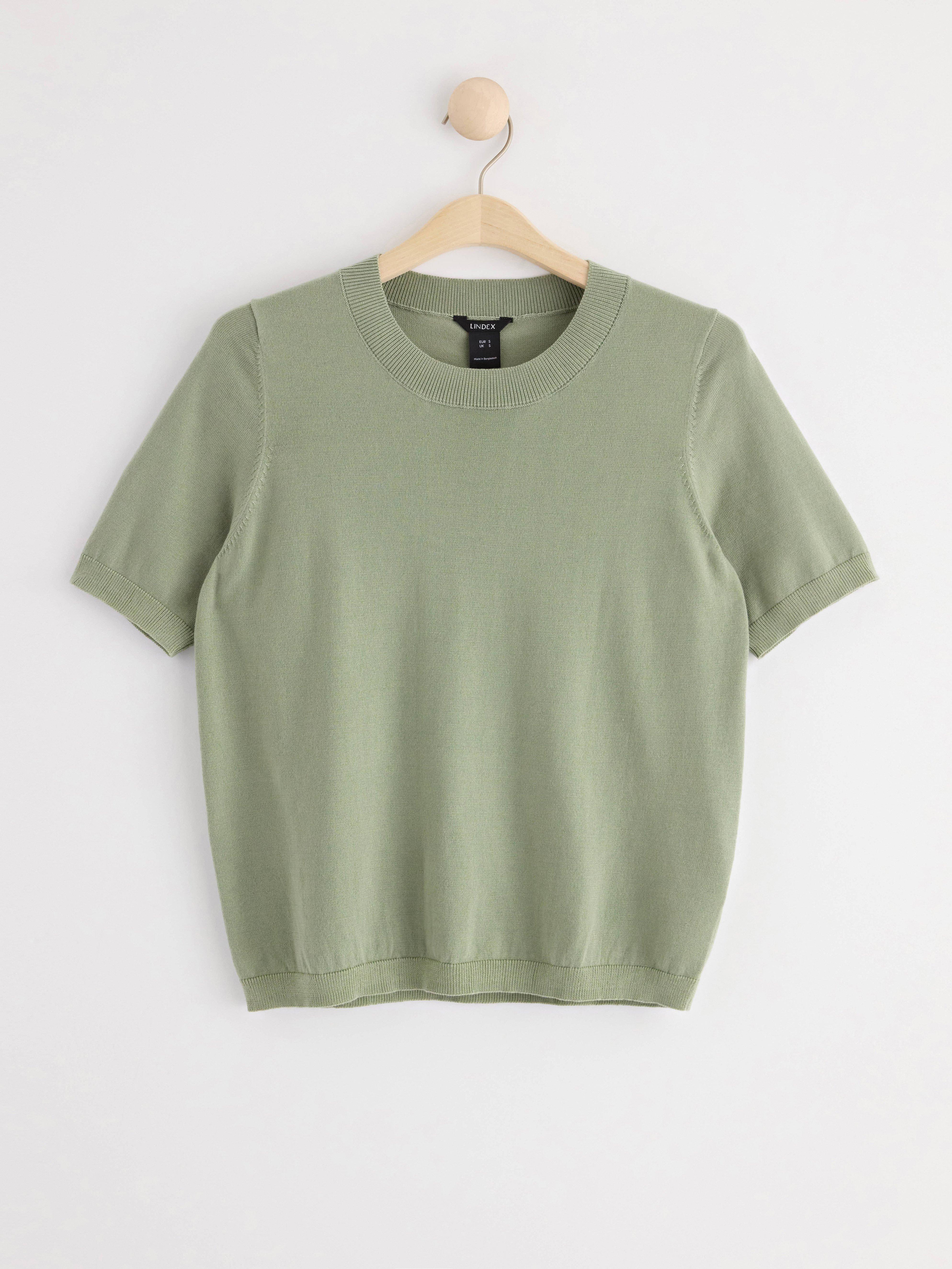 Jumper fine-knitted Light dusty green