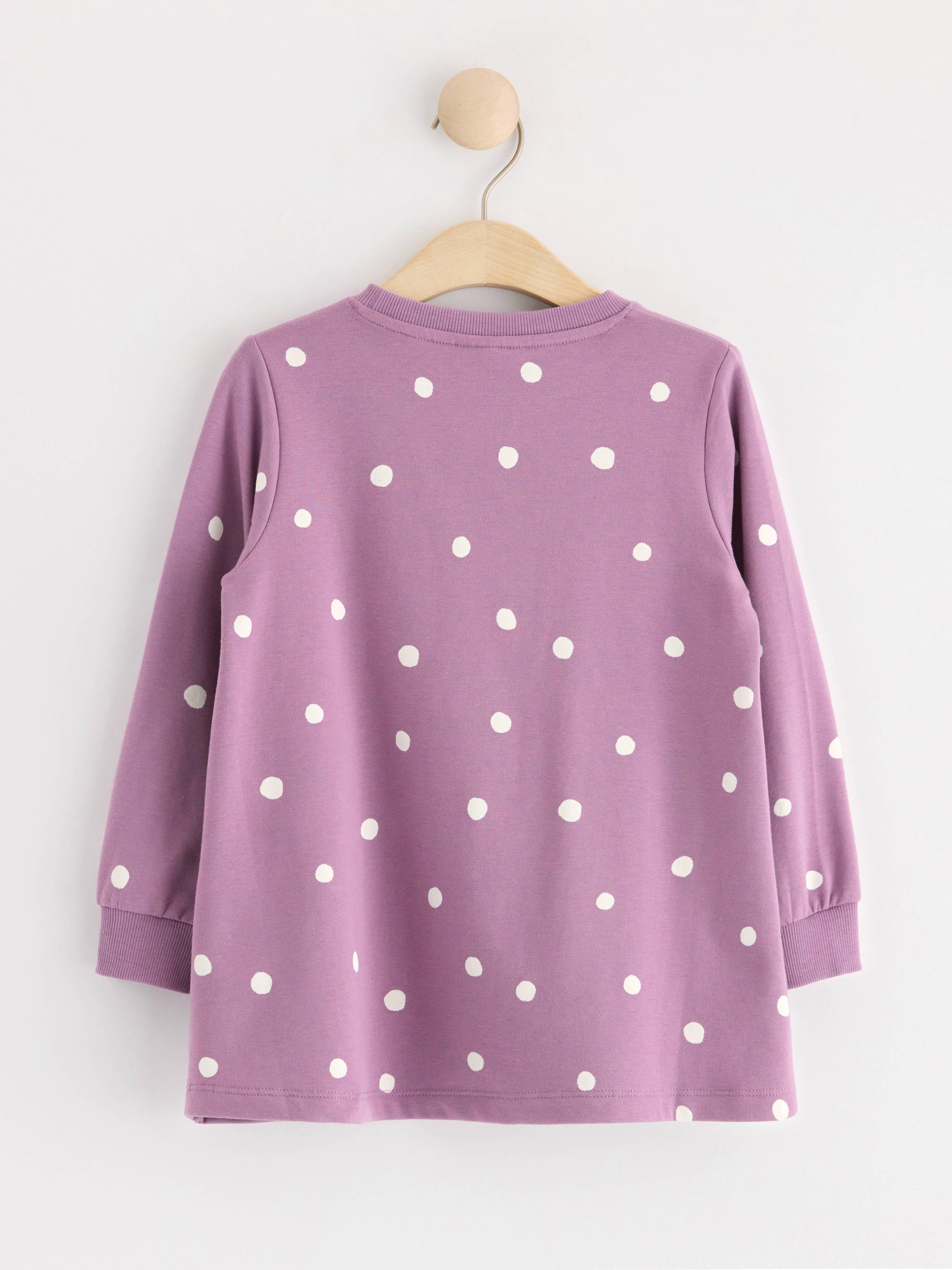 Tunic with Moomin print Light Dusty Lilac