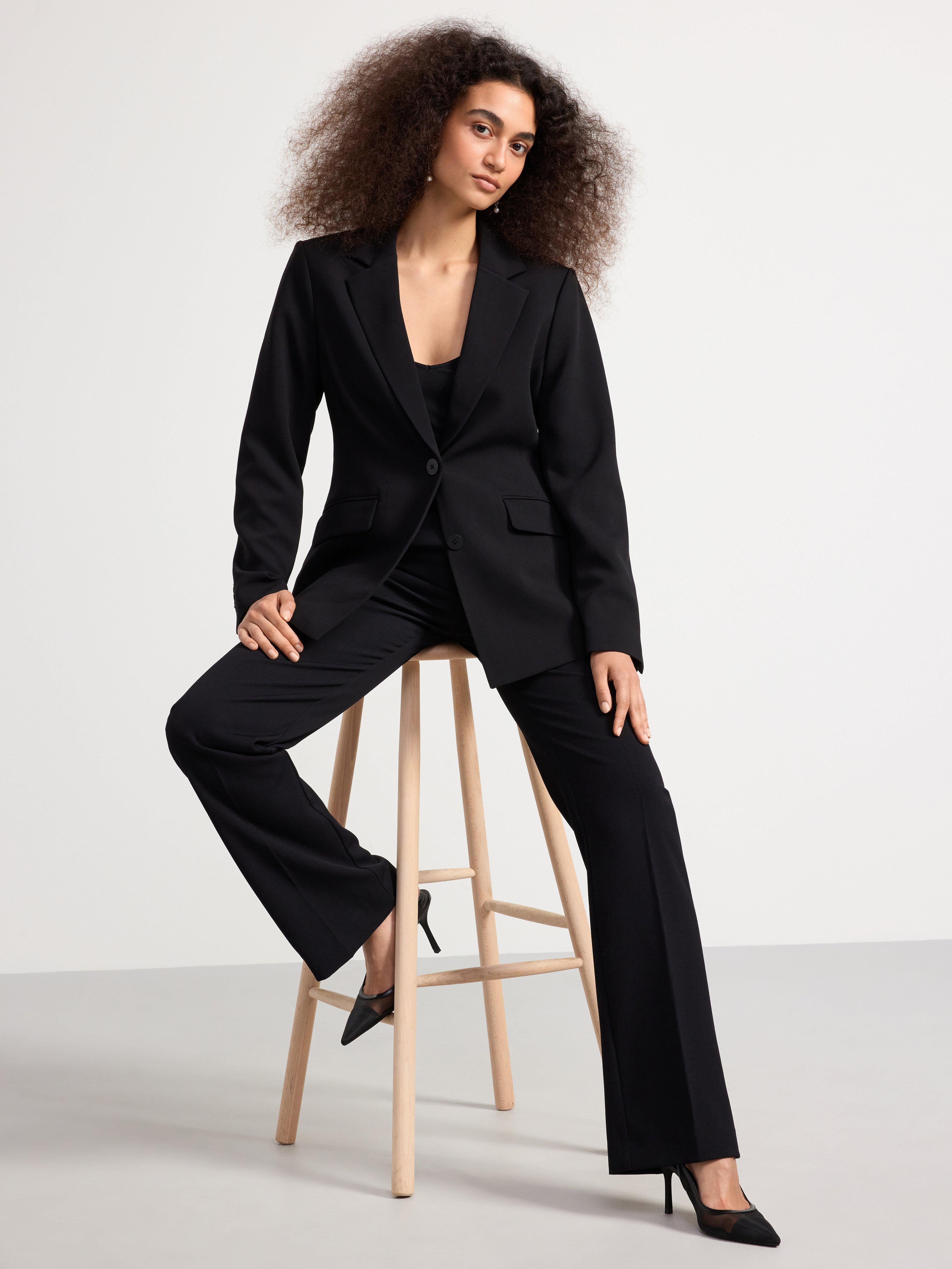 Blazer with double button closure Black