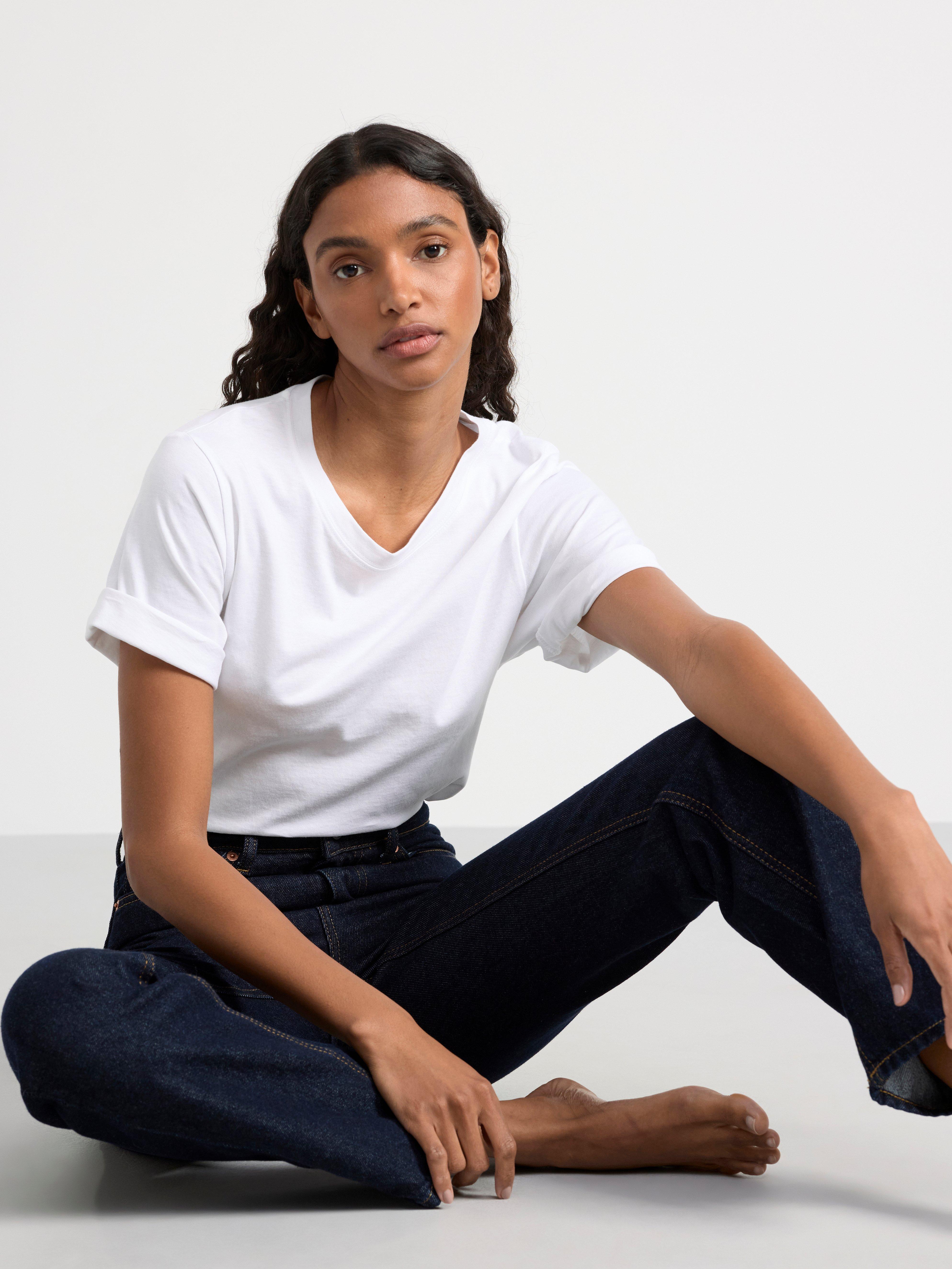 BETTY High waist straight jeans Dark denim
