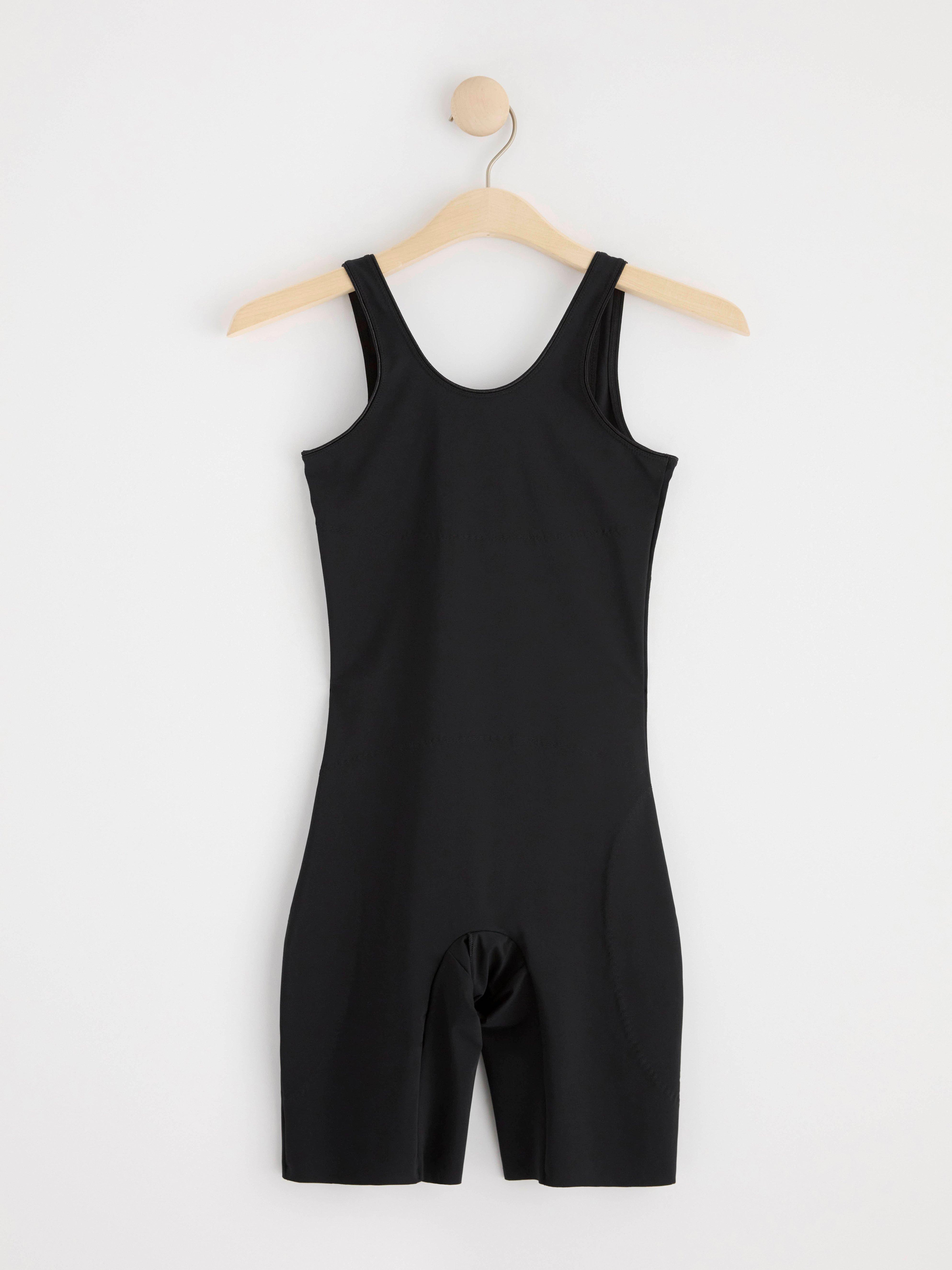 Firm support shaping bodysuit Black