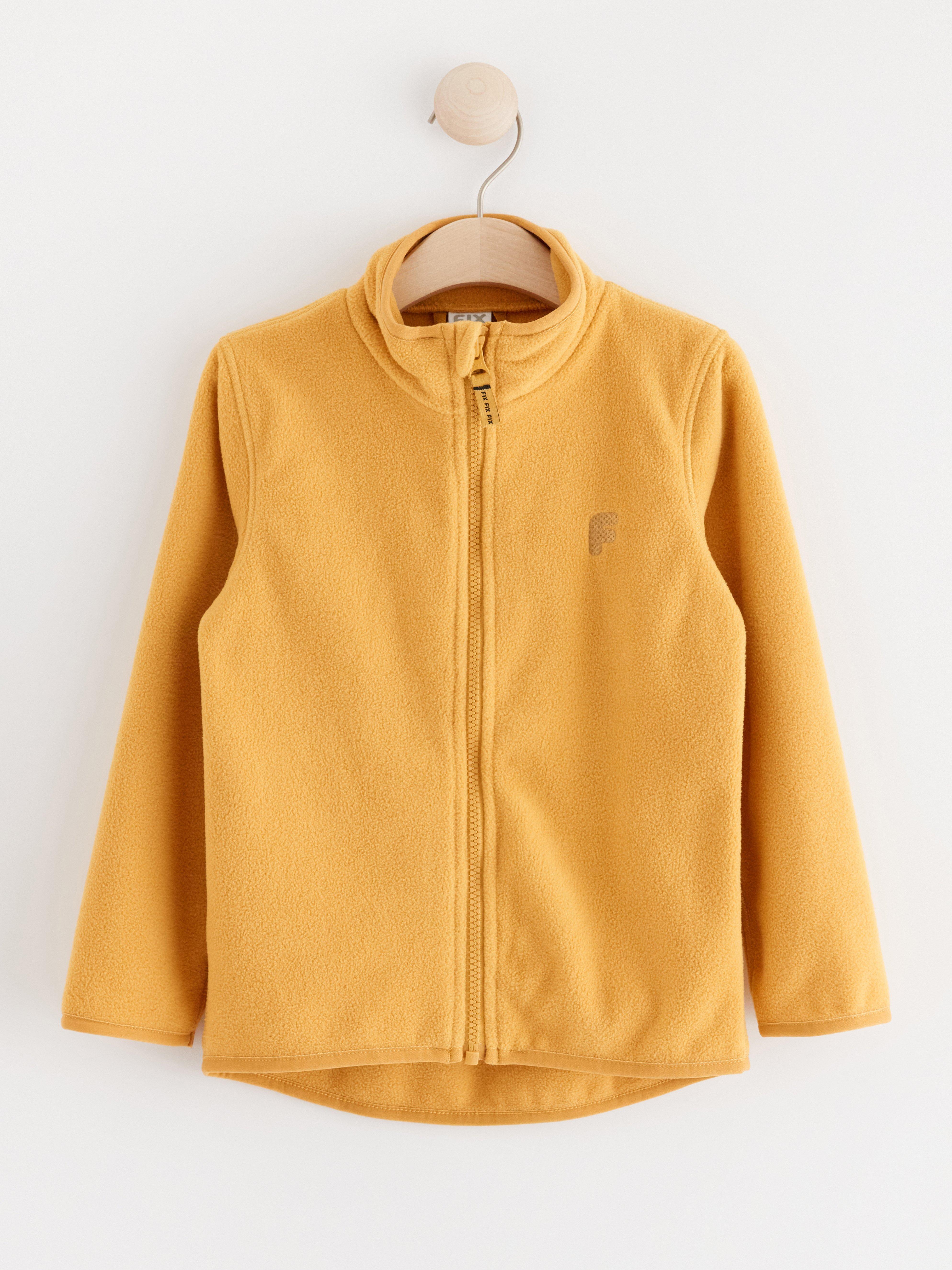 FIX Jacket in fleece Dusty Yellow
