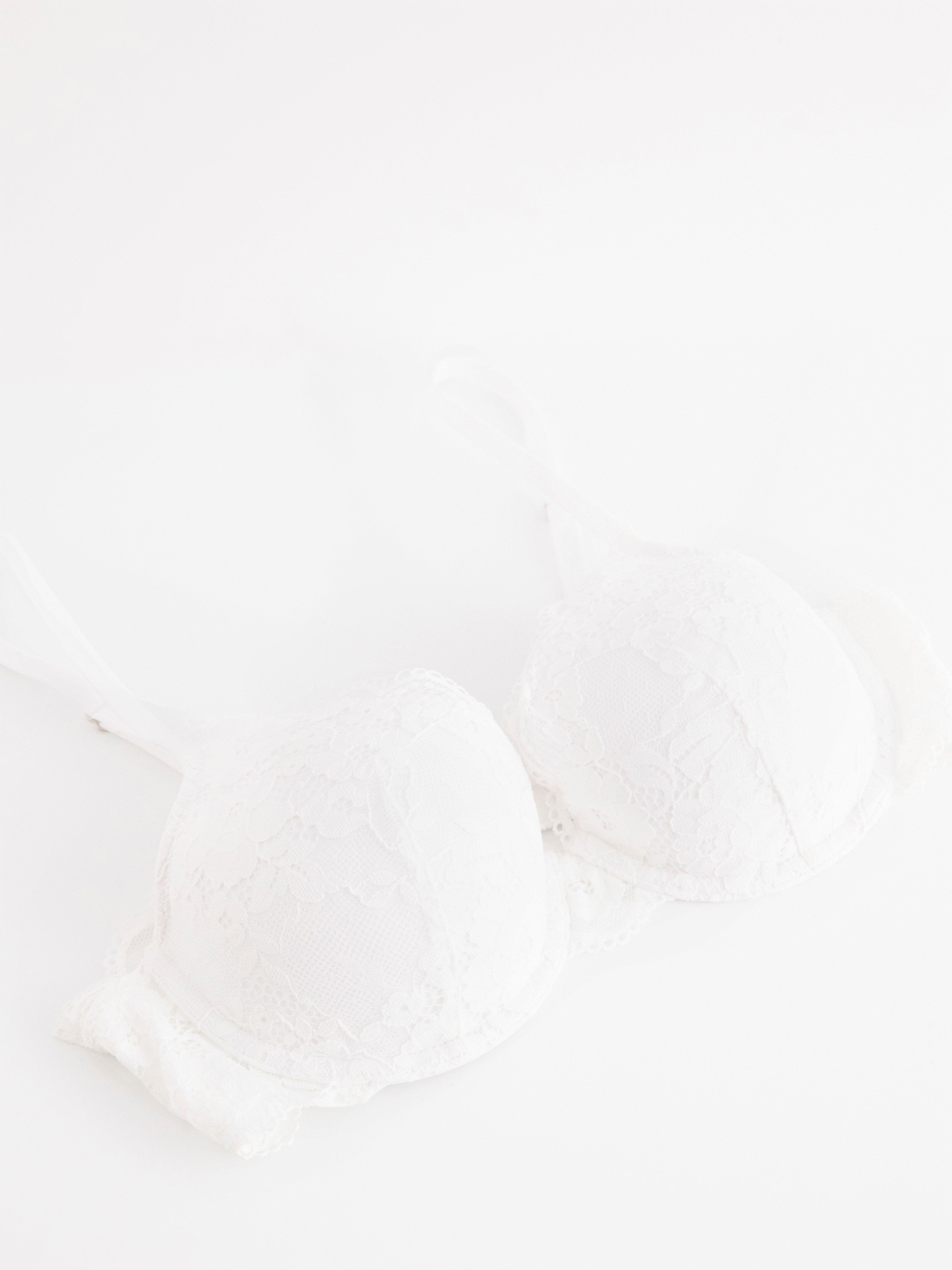 Lilja t-shirt bra with lace White