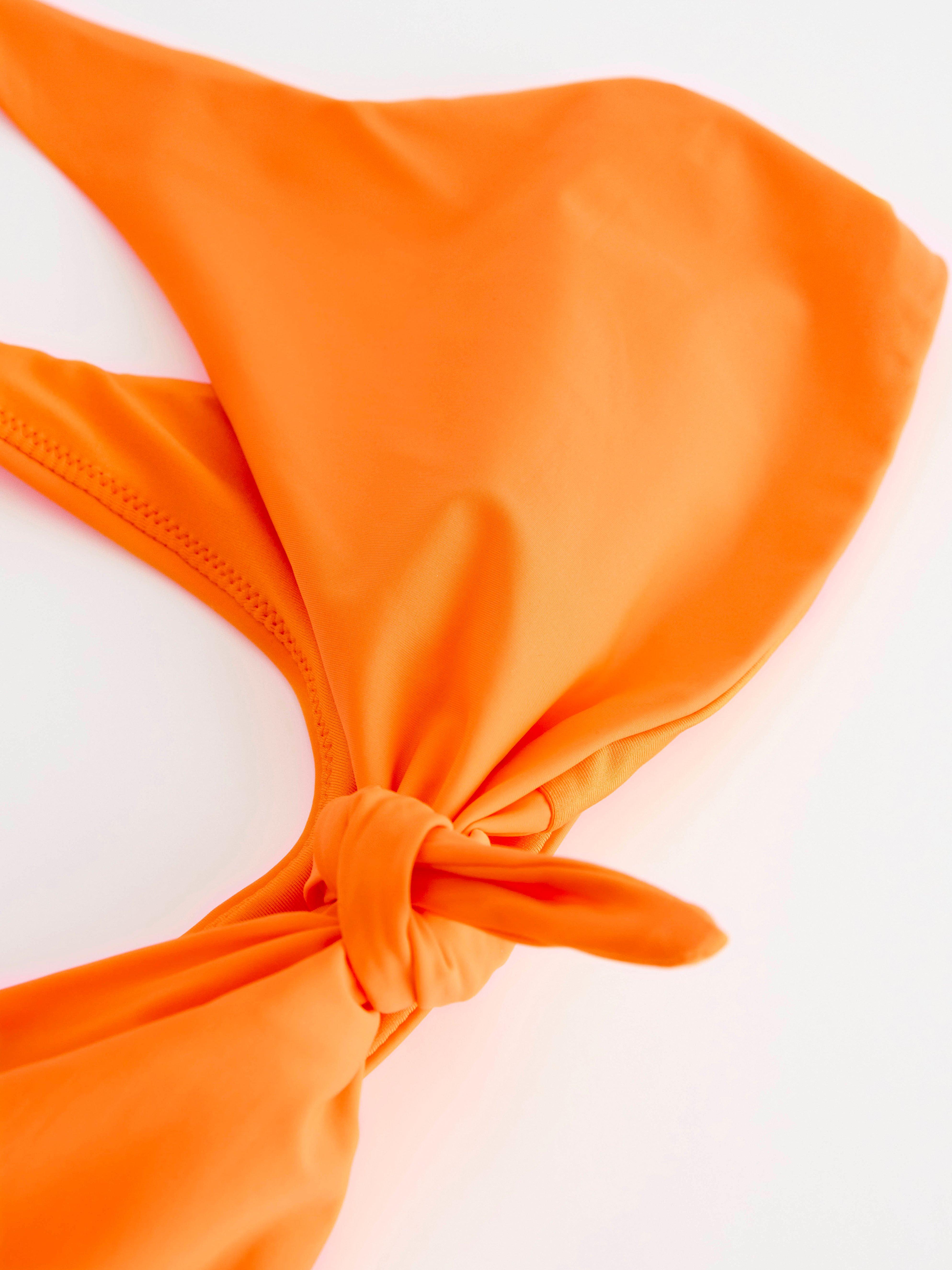 Unpadded bikini top Orange
