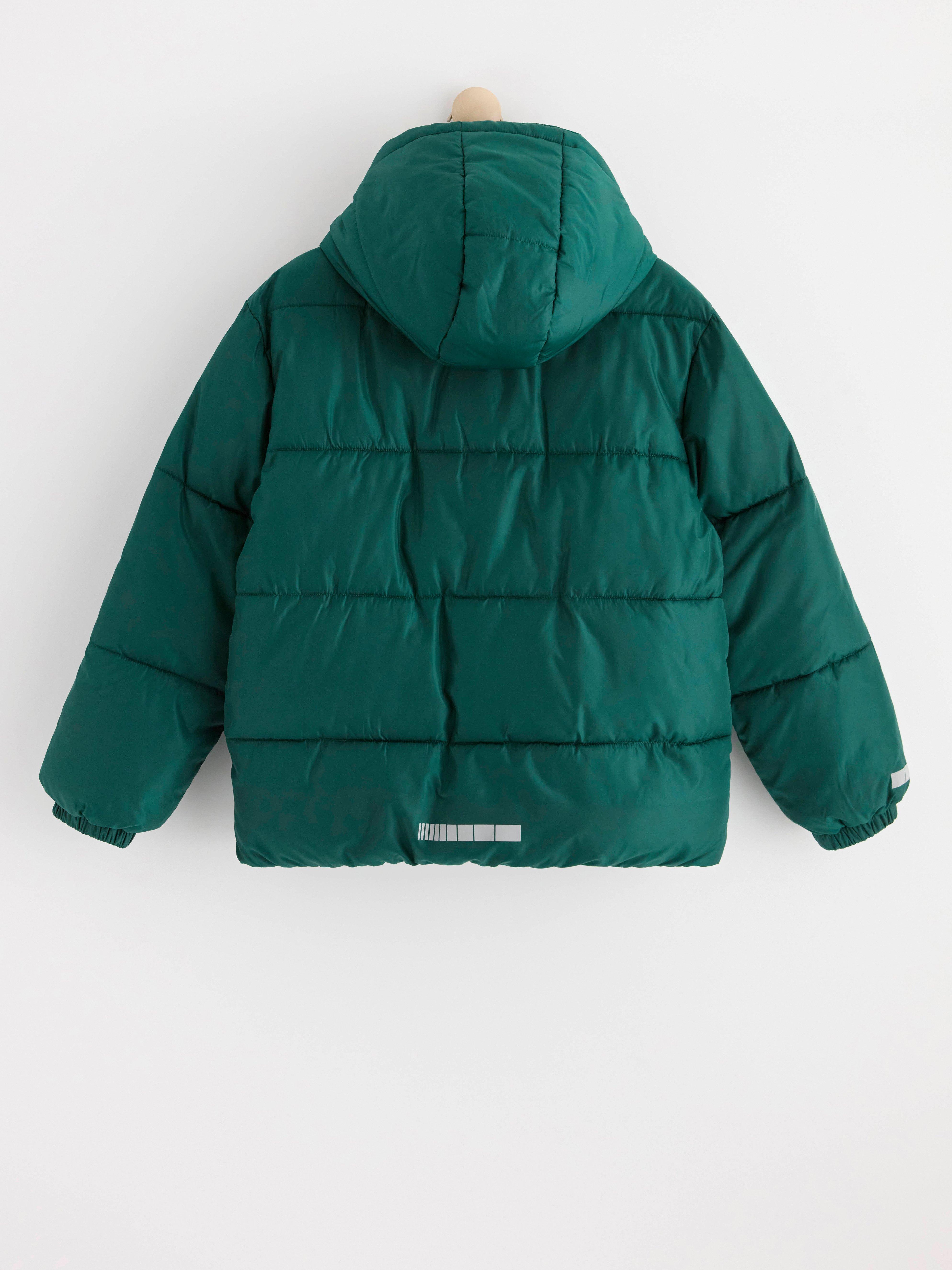 Water repellent padded jacket Dark Green