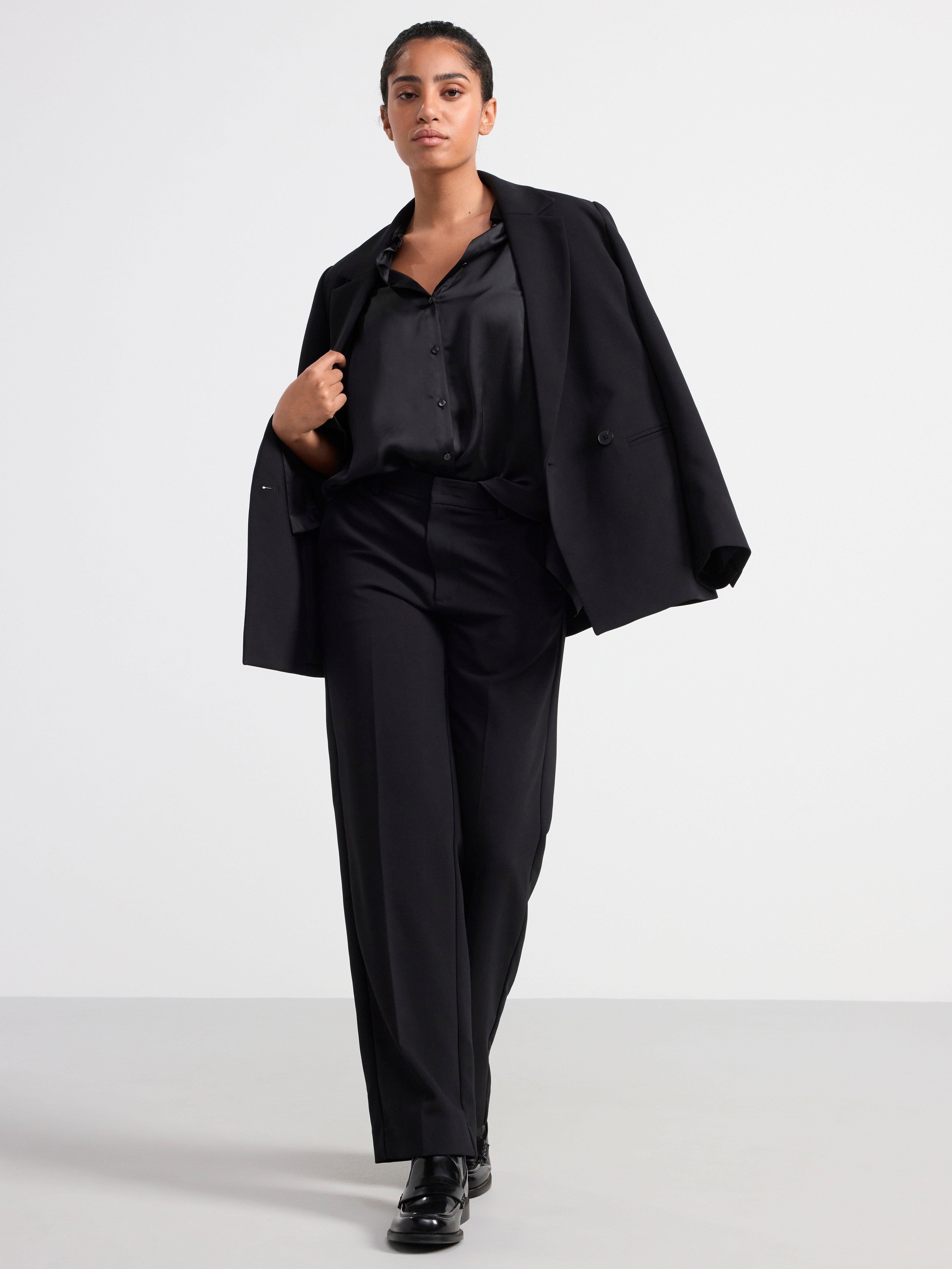 Blazer with double button closure Black