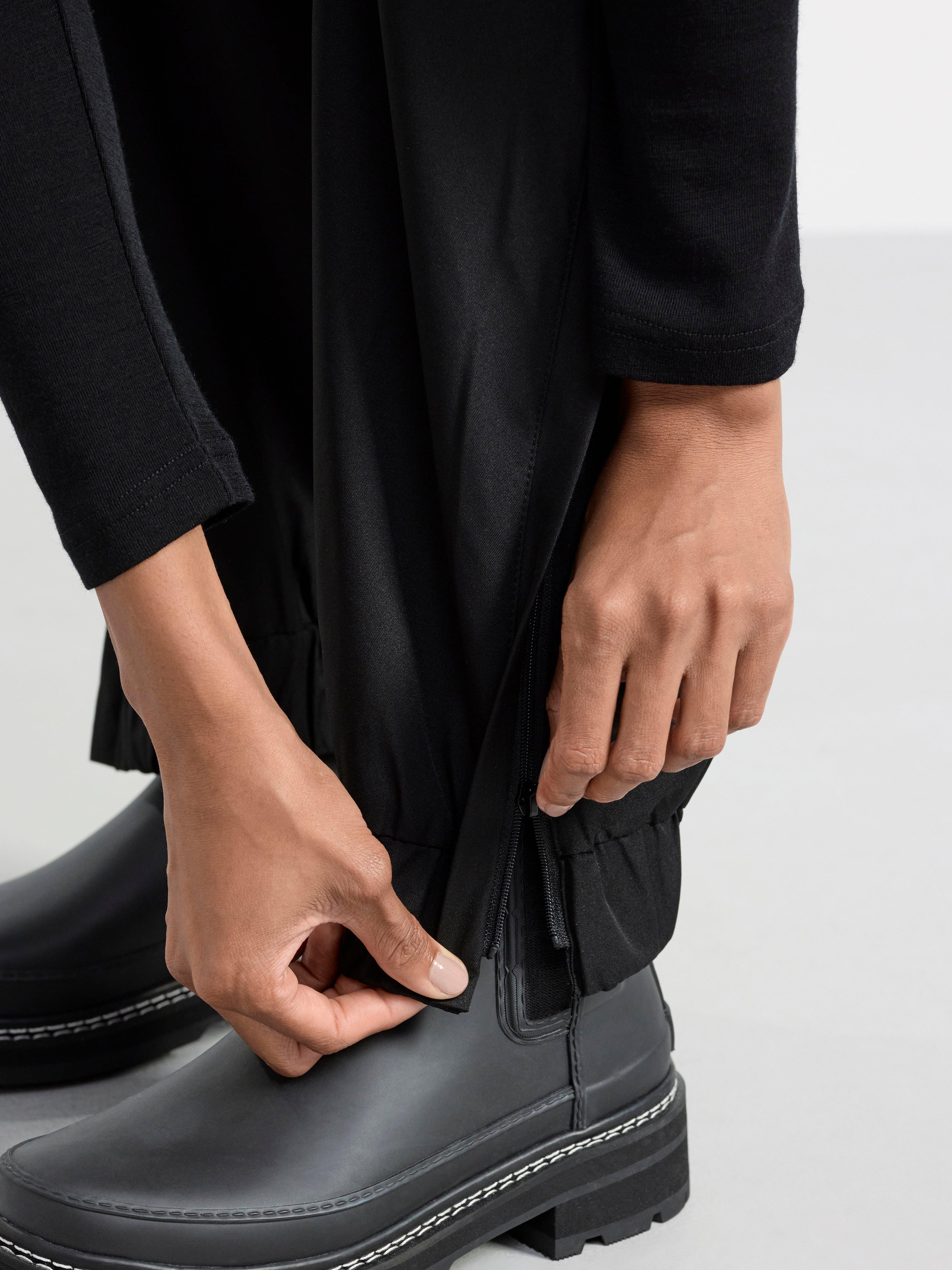 Water repellent shell trousers Black