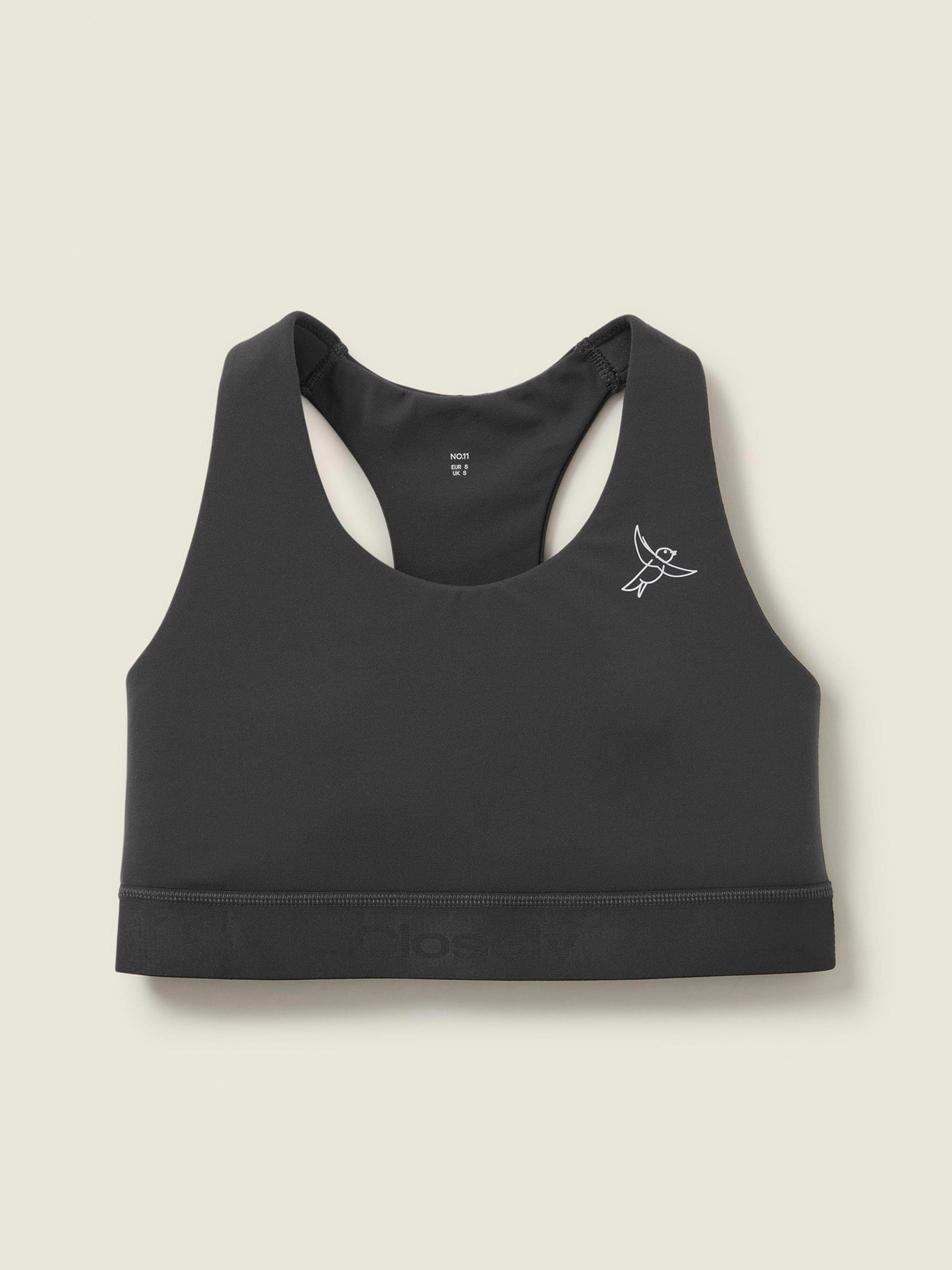 Closely - The Medium Support Sports Top Dark Grey