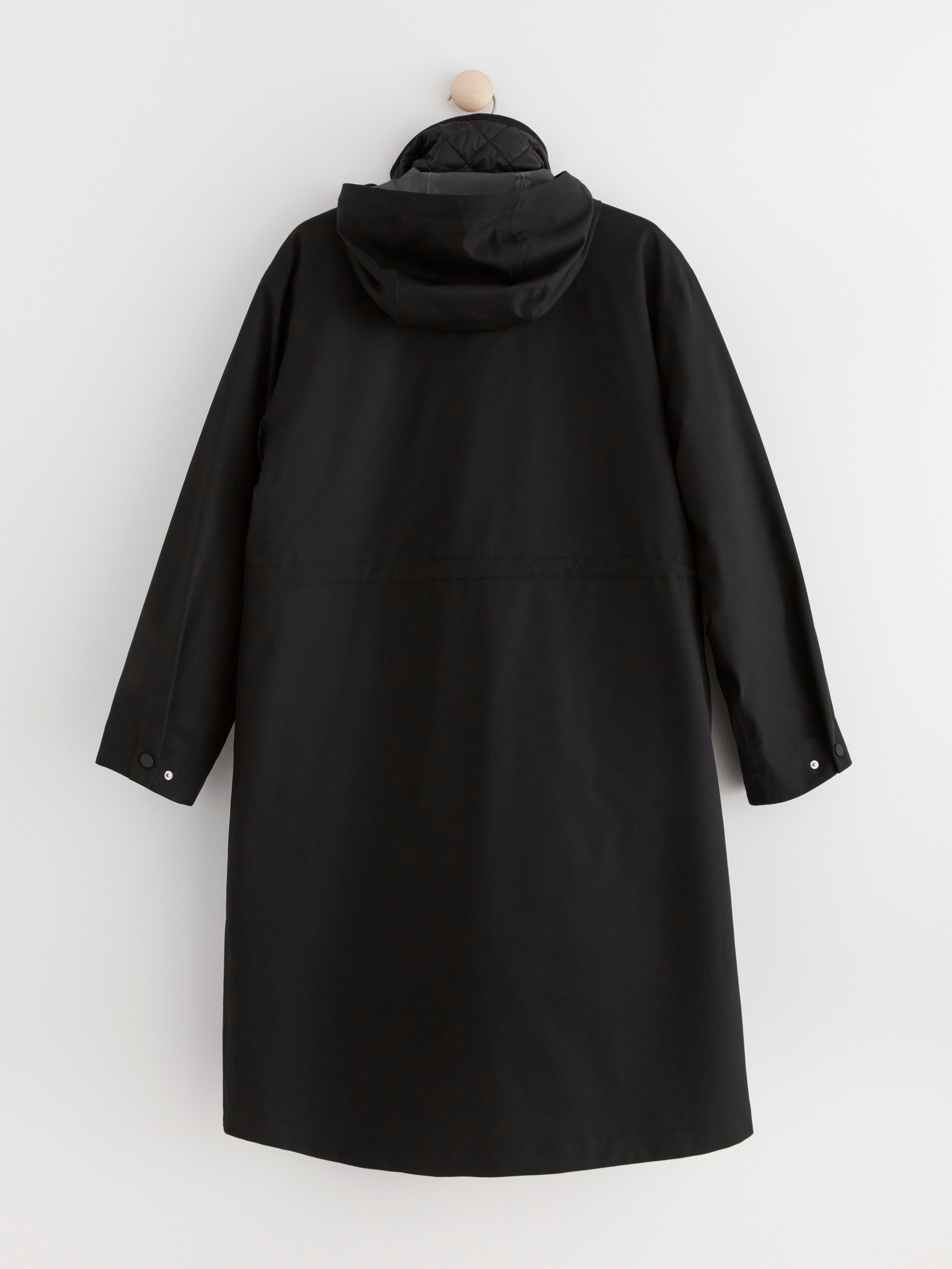 Waterproof parka with inner jacket Black
