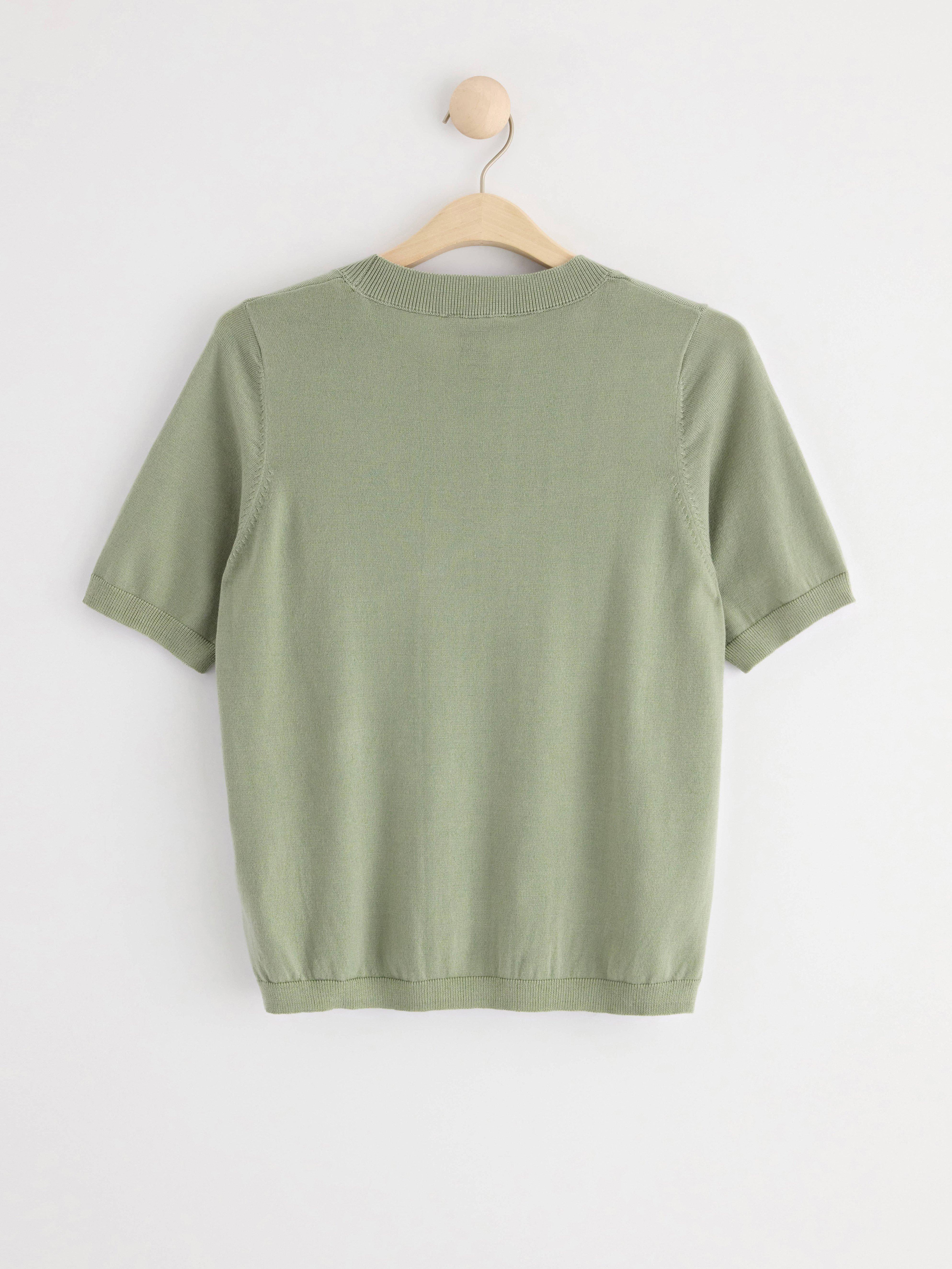 Jumper fine-knitted Light dusty green